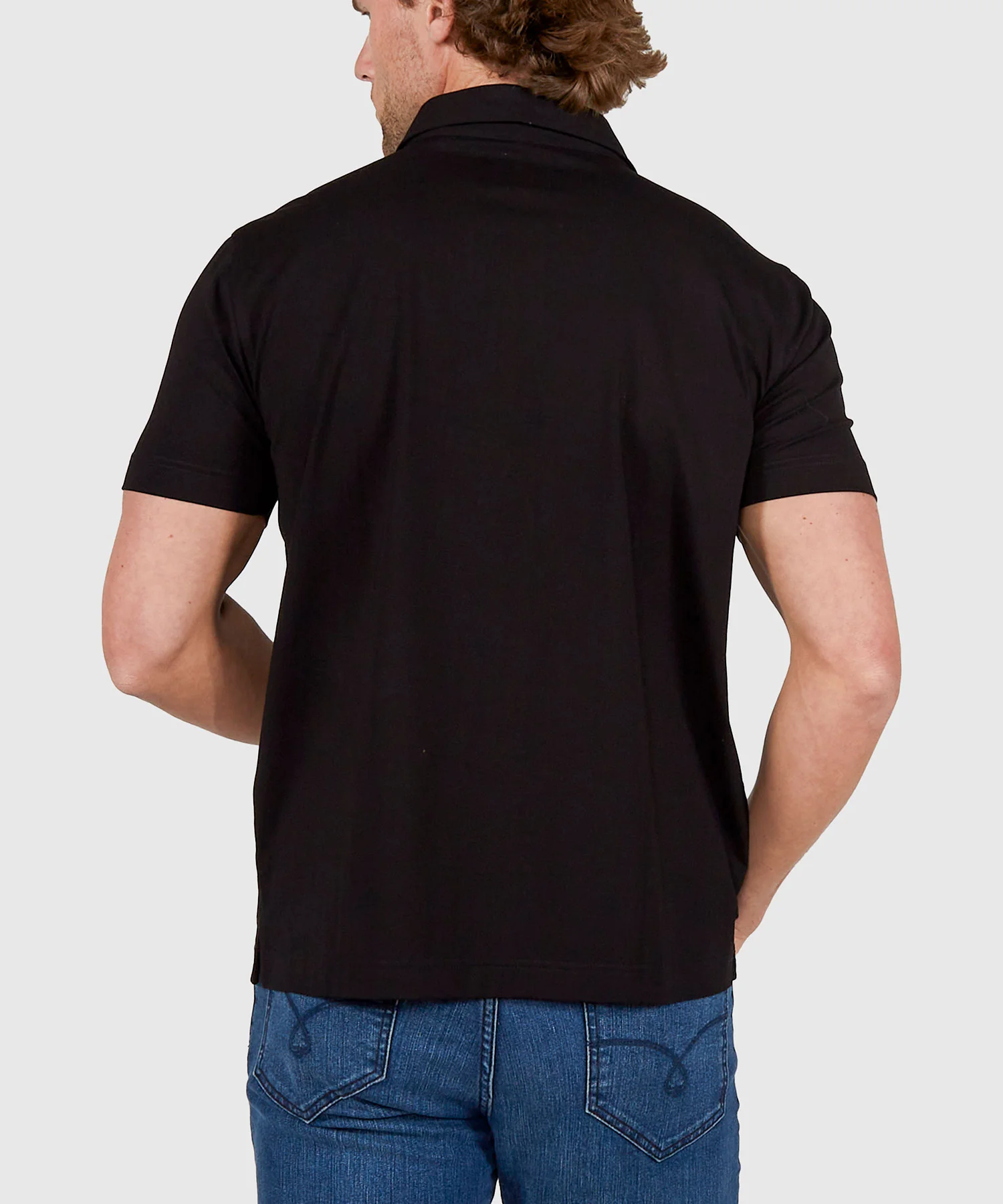 Westport No-Tuck Short Sleeve Cotton Performance Stretch Polo Knit Shirt - Image 11