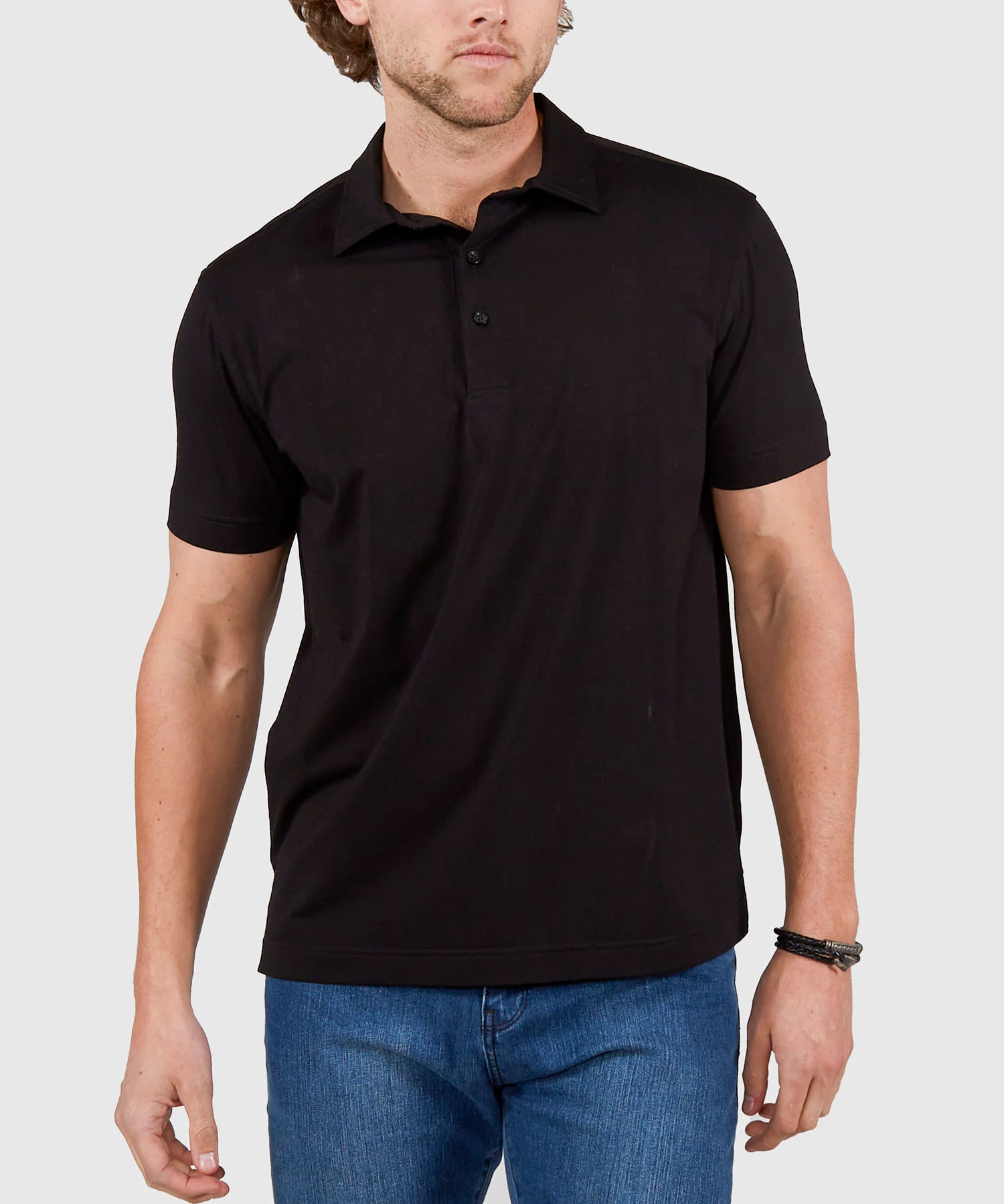 Westport No-Tuck Short Sleeve Cotton Performance Stretch Polo Knit Shirt - Image 13