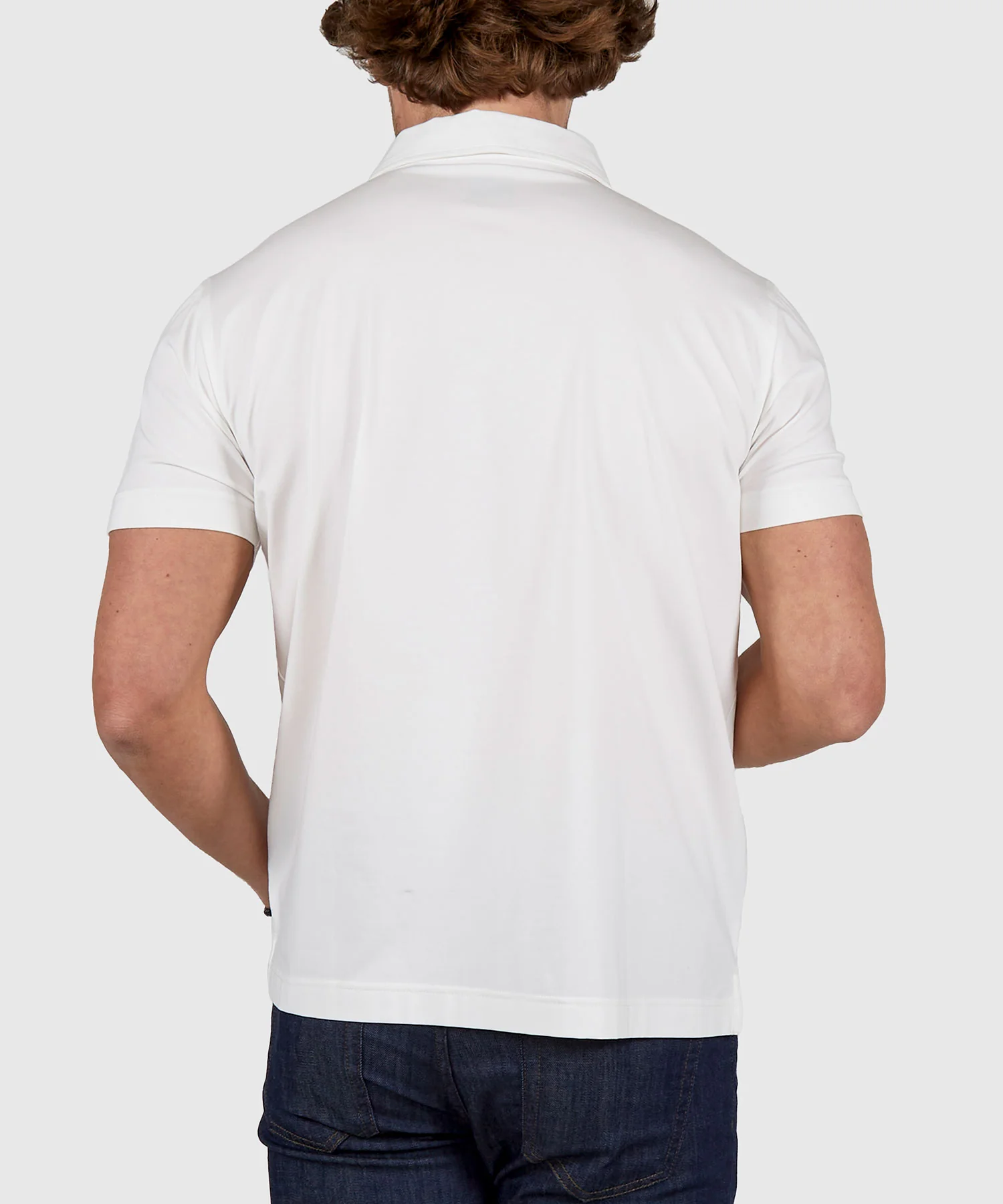 Westport No-Tuck Short Sleeve Cotton Performance Stretch Polo Knit Shirt - Image 17