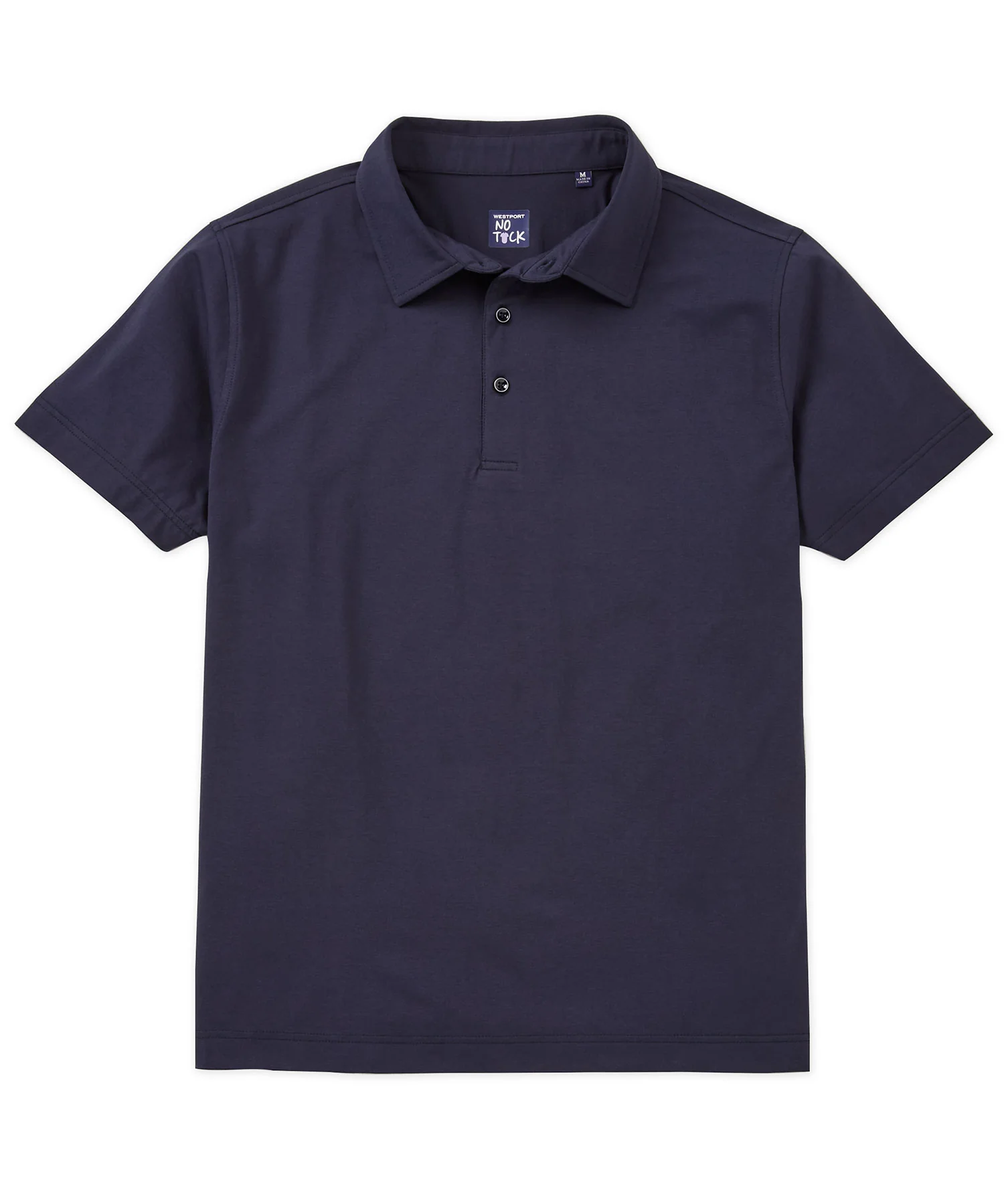 Westport No-Tuck Short Sleeve Cotton Performance Stretch Polo Knit Shirt - Image 4