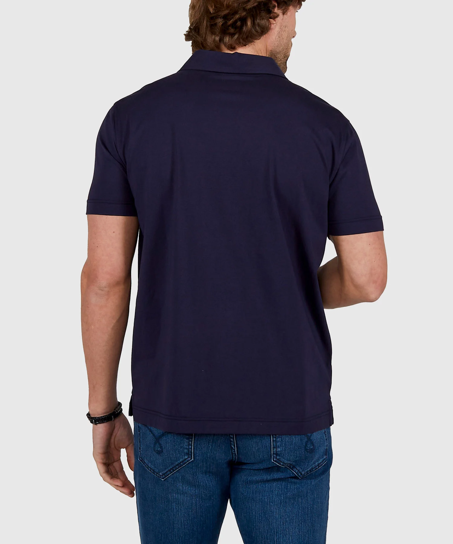 Westport No-Tuck Short Sleeve Cotton Performance Stretch Polo Knit Shirt - Image 8