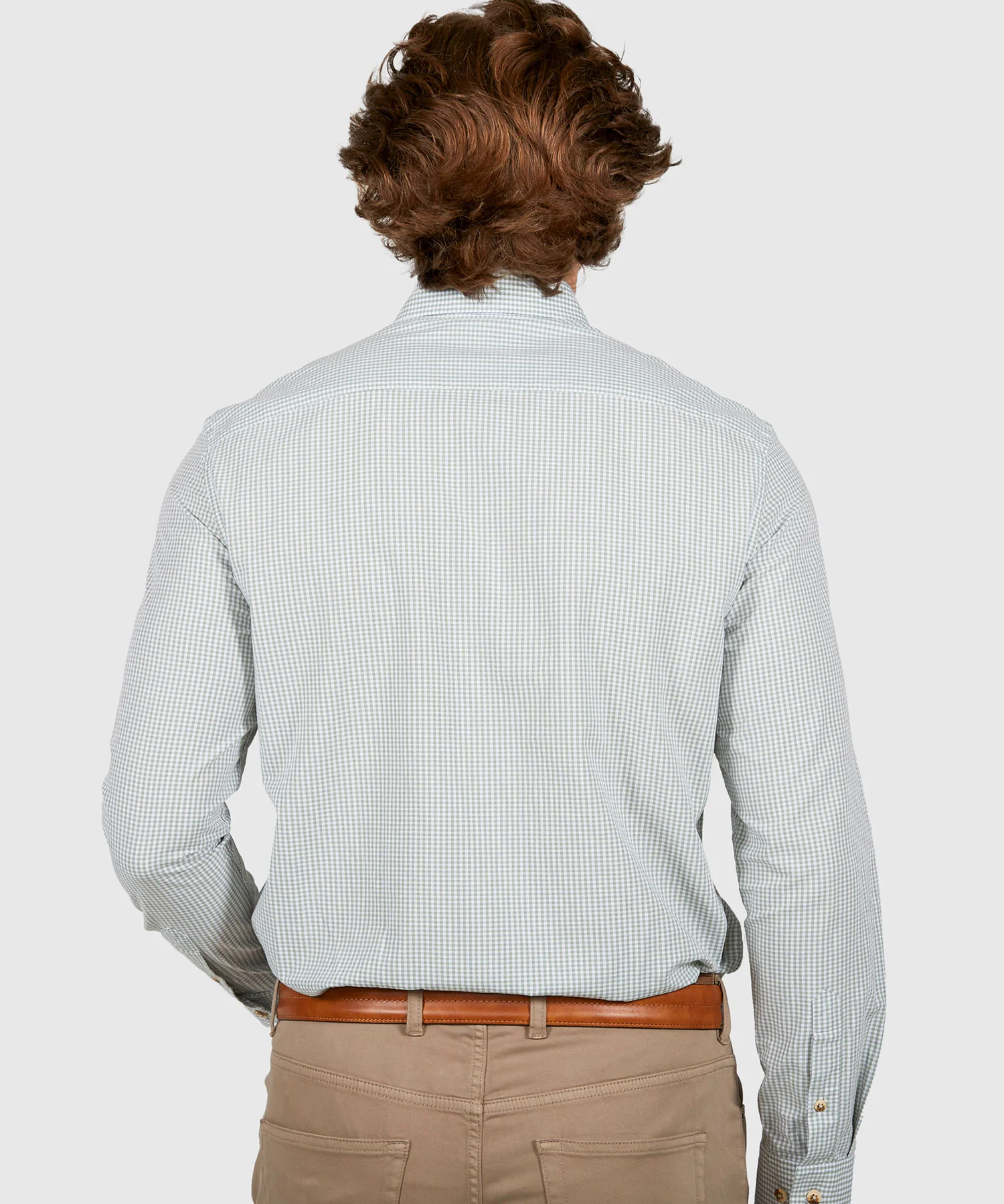 Westport Lifestyle Long Sleeve Button Down Collar Gingham Sport Shirt - Image 27