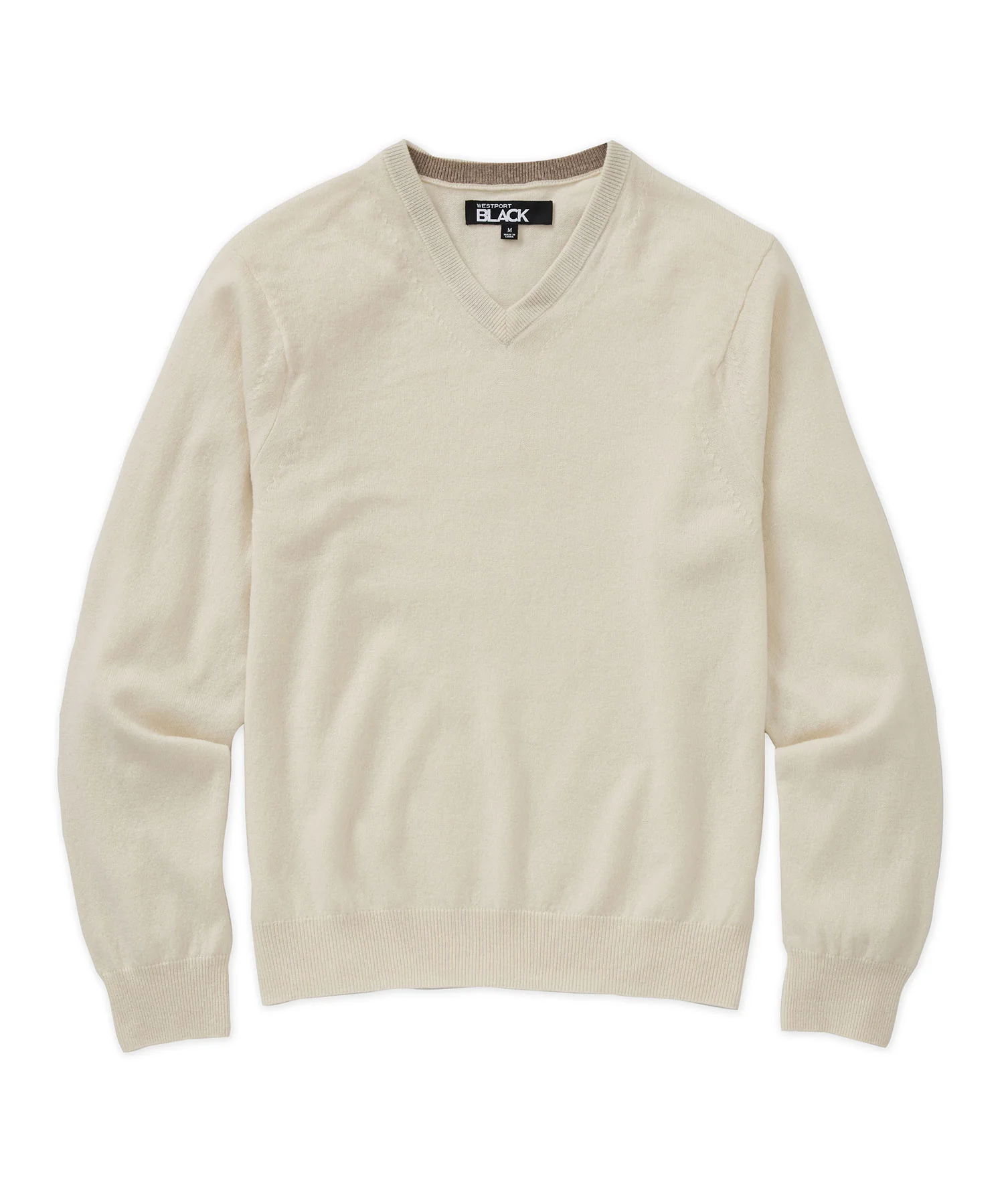 Westport Black Long Sleeve Riviera V-Neck Sweater Pullover - Image 6