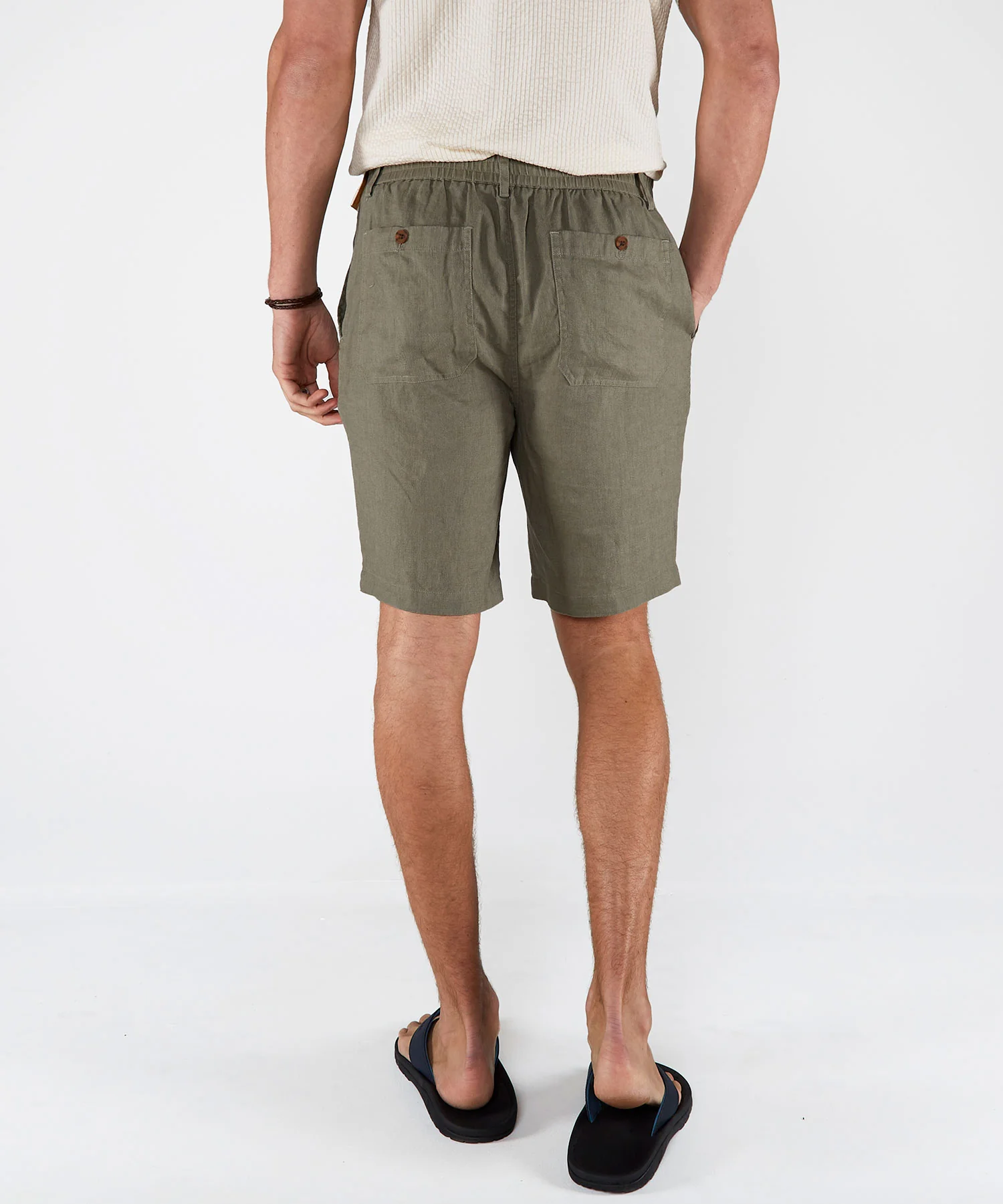 Westport Black Southport Solid Linen Drawcord Short - Image 15
