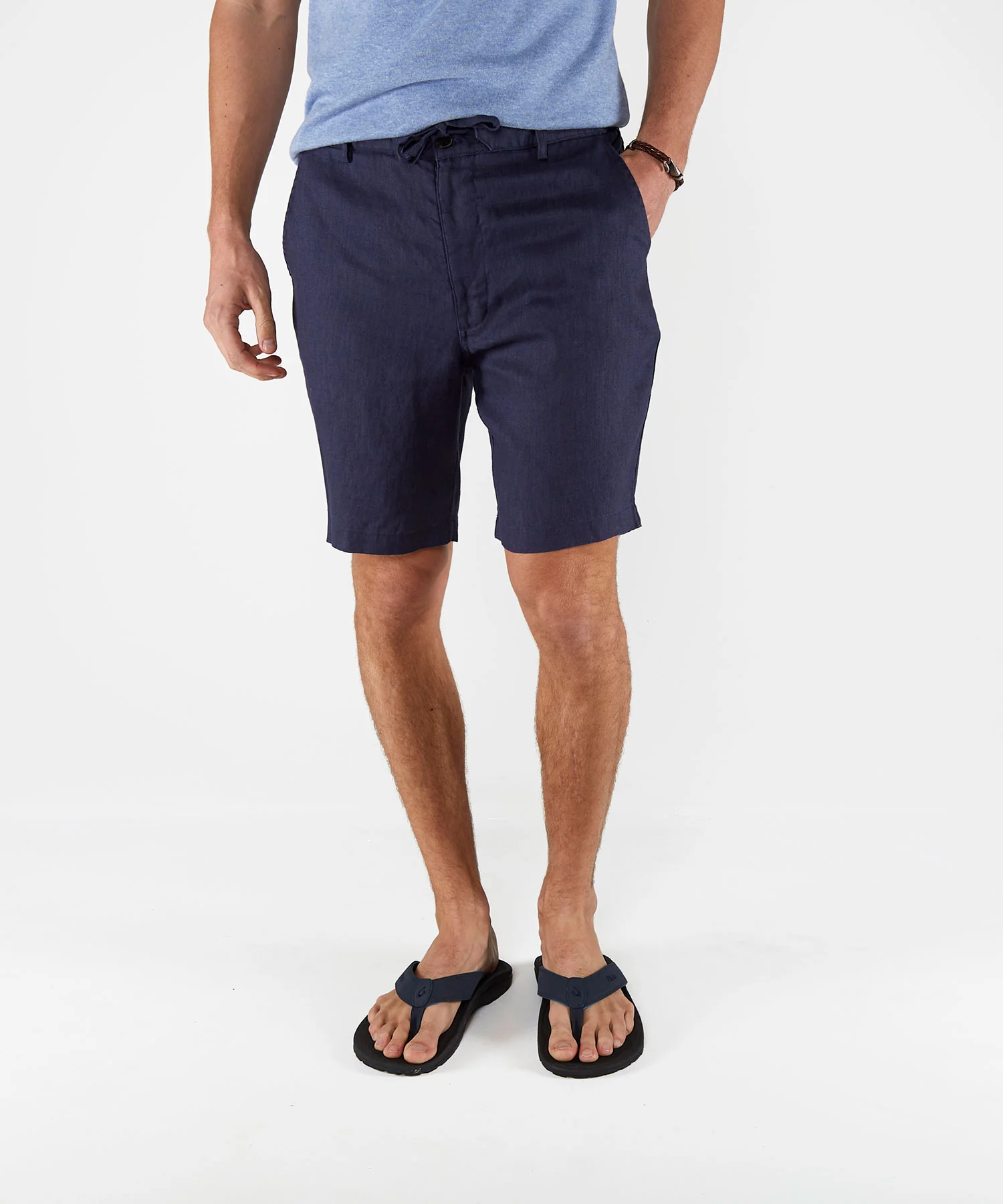 Westport Black Southport Solid Linen Drawcord Short - Image 7