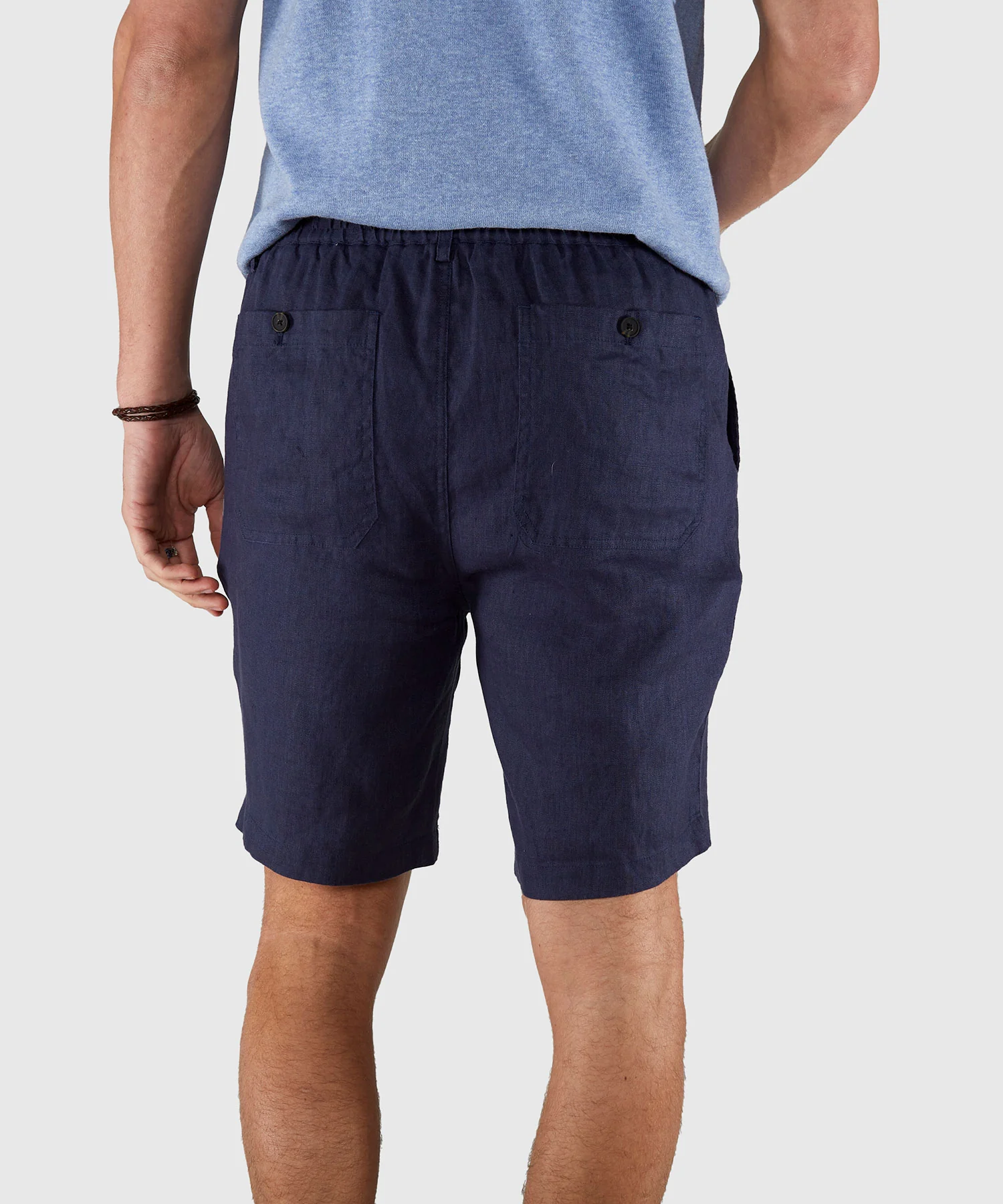Westport Black Southport Solid Linen Drawcord Short - Image 9