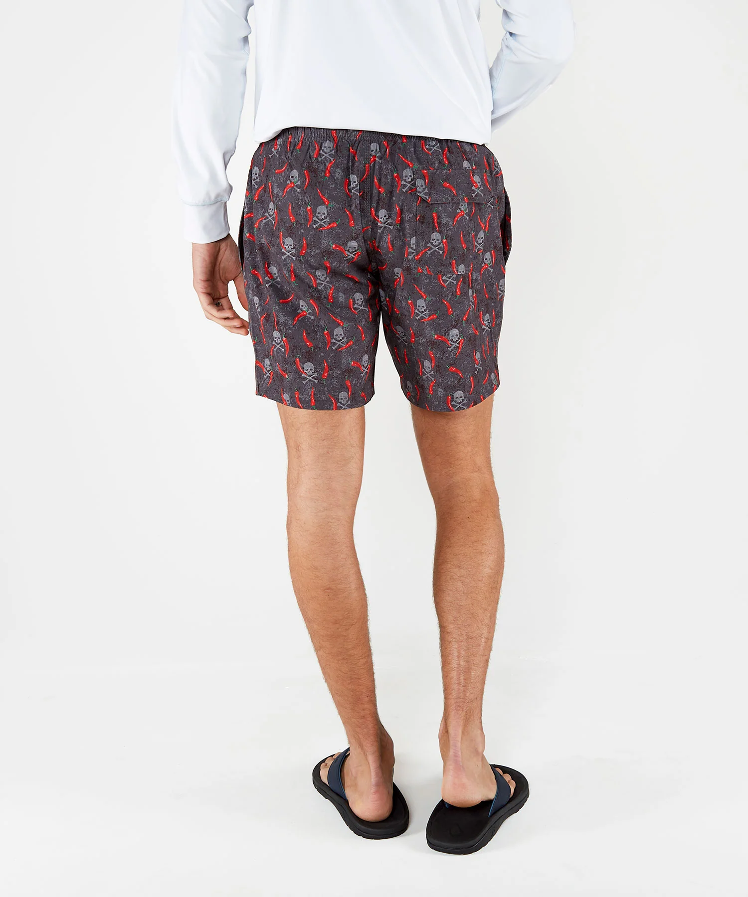 Westport Black Chili Print Hampton Swim Trunk - Image 4