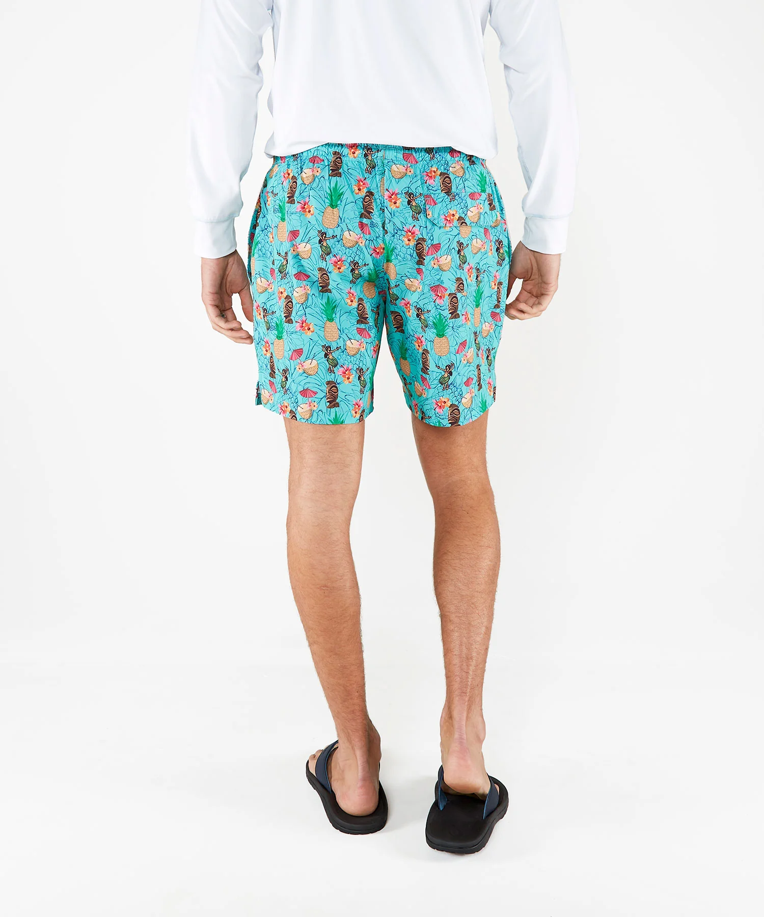 Westport Black Aloha Print Hampton Swim Trunk - Image 5