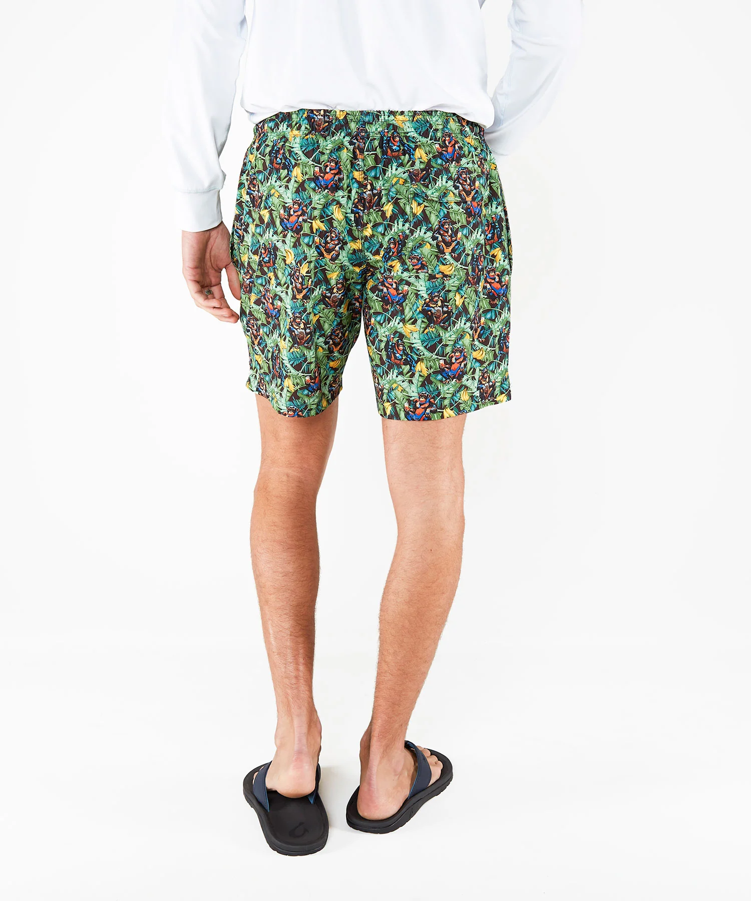 Westport Black Jungle Print Hampton Swim Trunk - Image 4