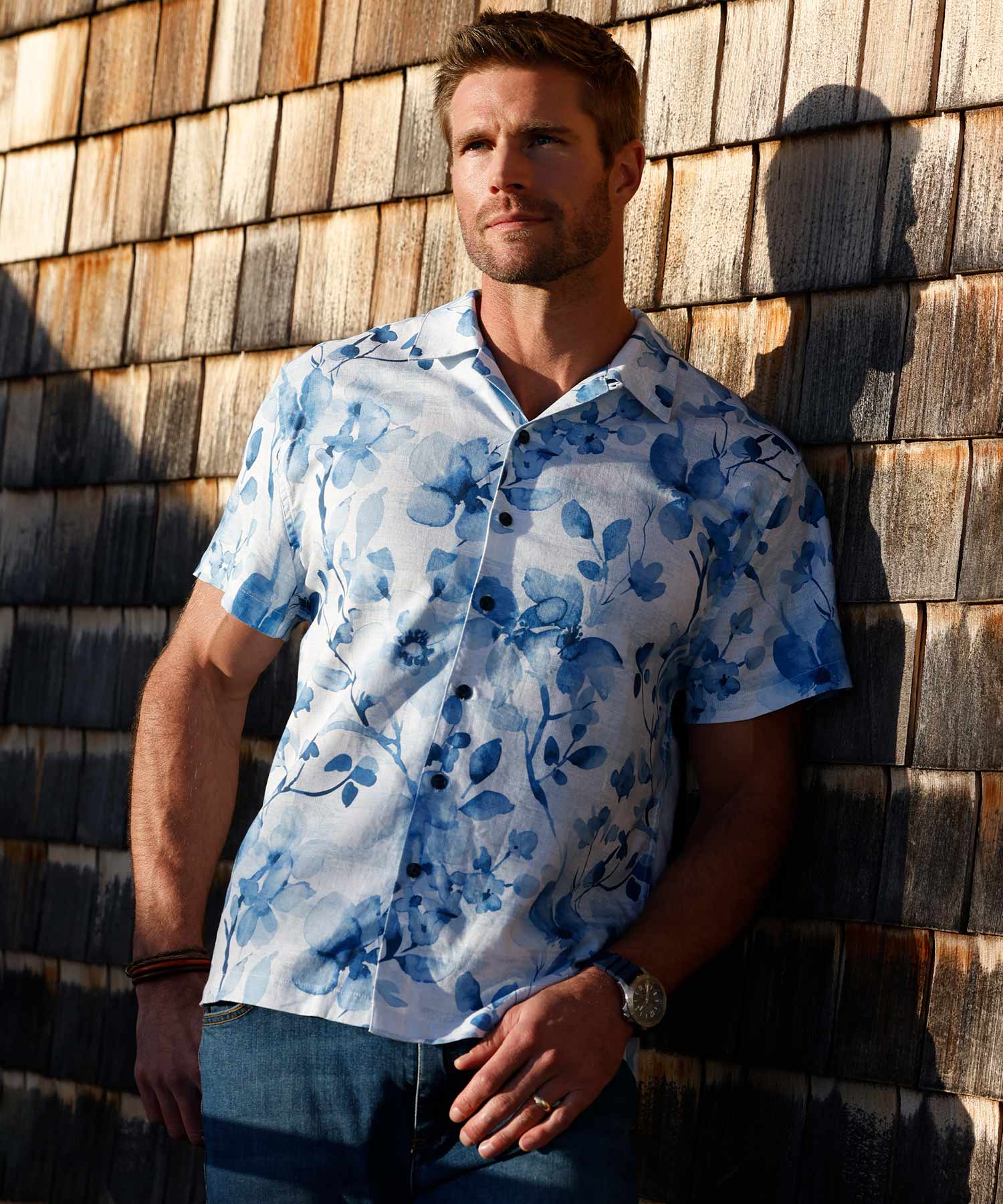 Westport Lifestyle Surfside 'Floral' Printed Camp Shirt - Image 3
