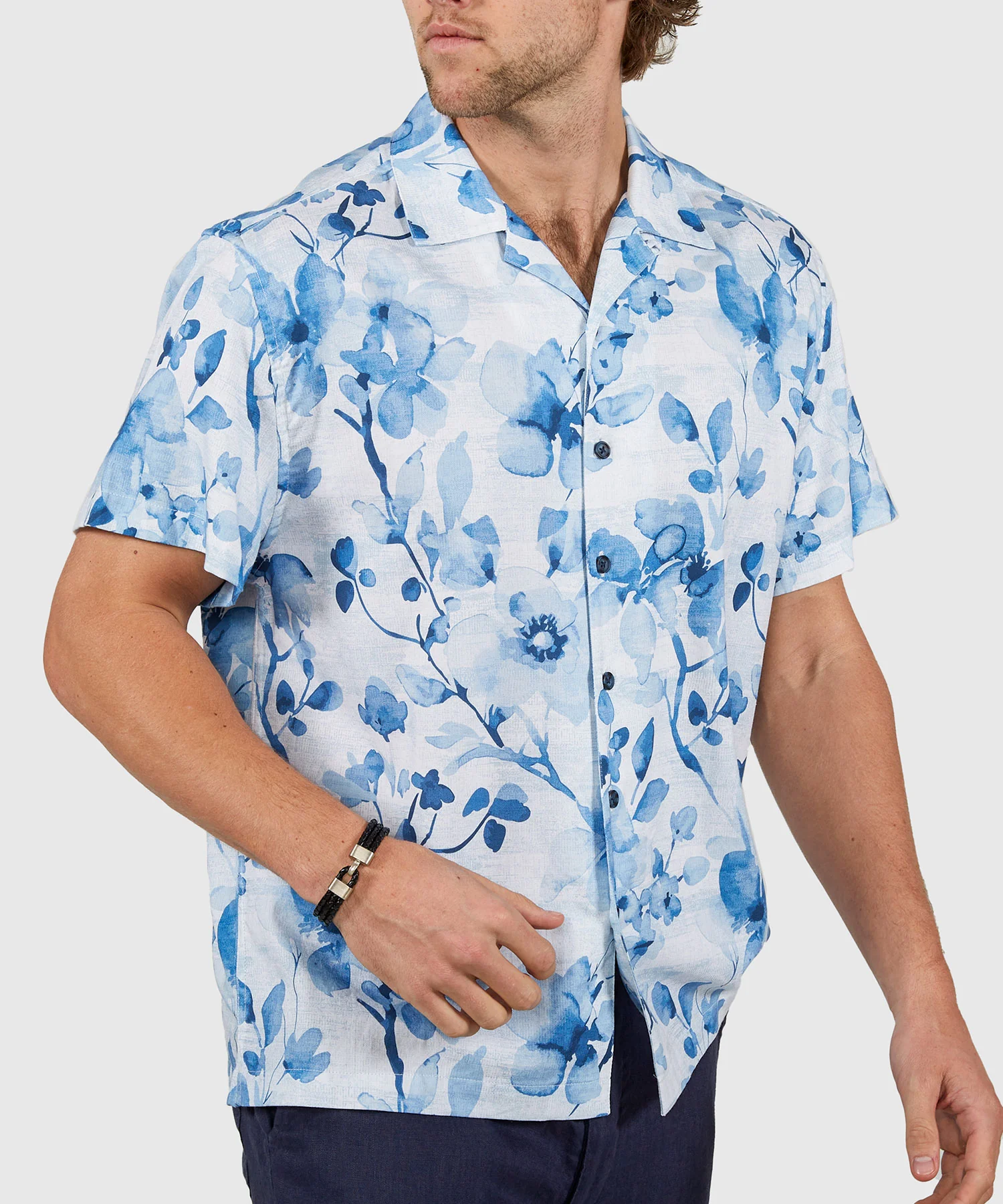 Westport Lifestyle Surfside 'Floral' Printed Camp Shirt - Image 5