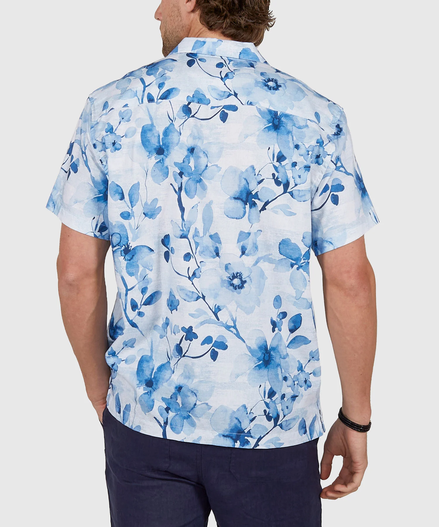 Westport Lifestyle Surfside 'Floral' Printed Camp Shirt - Image 6