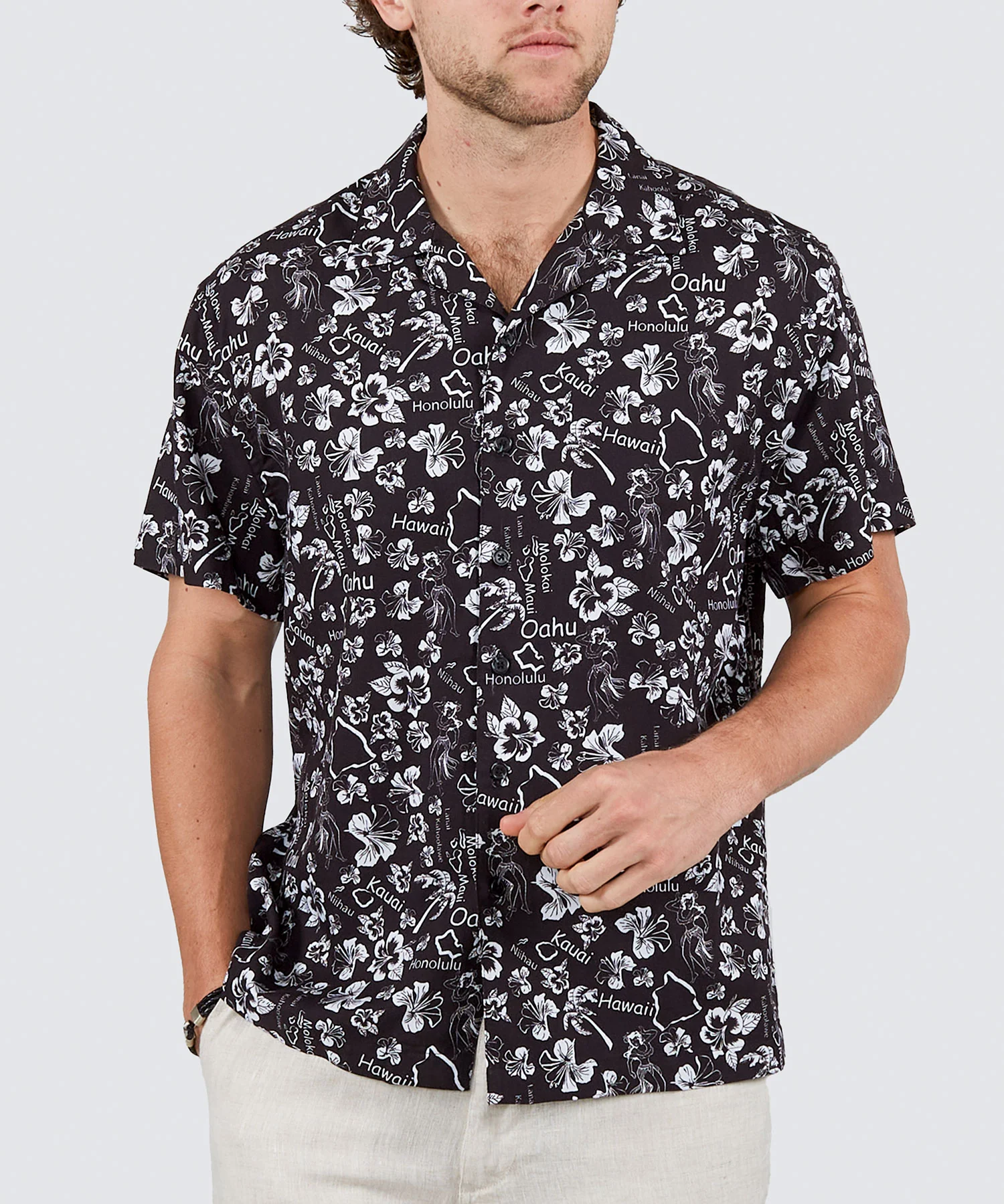 Westport Lifestyle Surfside 'Aloha' Printed Camp Shirt - Image 2