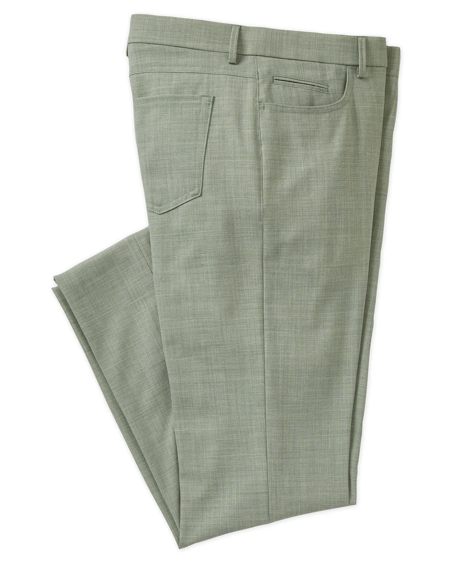 Westport Black Stretch Linen 5-Pocket Pant - Image 13