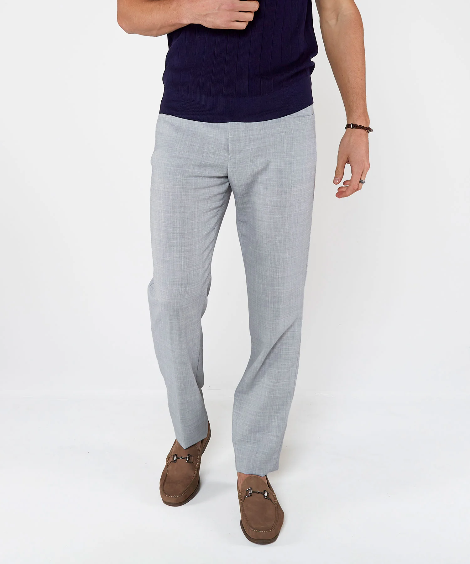 Westport Black Stretch Linen 5-Pocket Pant - Image 9