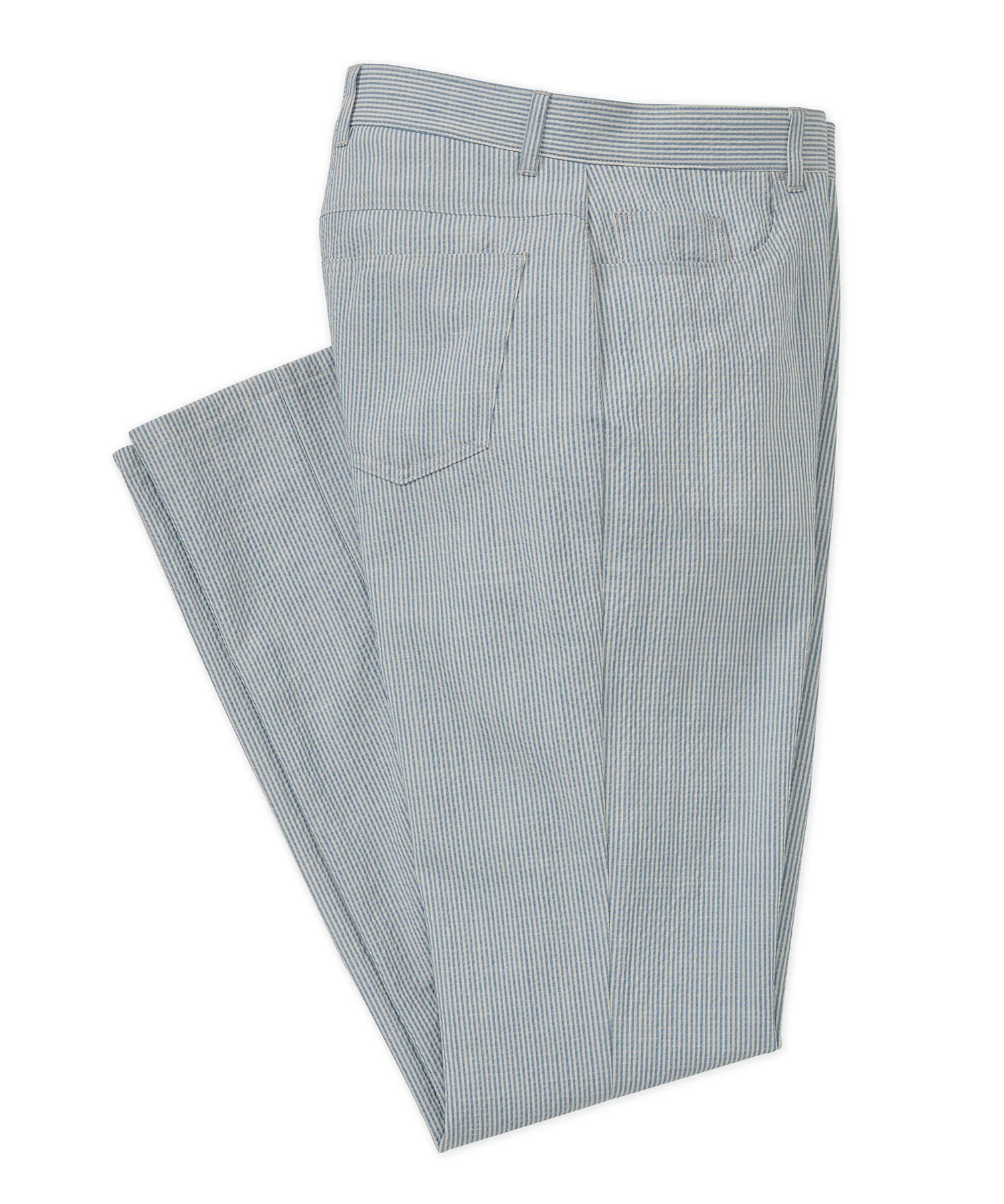 Westport Black 5-Pocket Seersucker Performance Linen Pant - Image 3