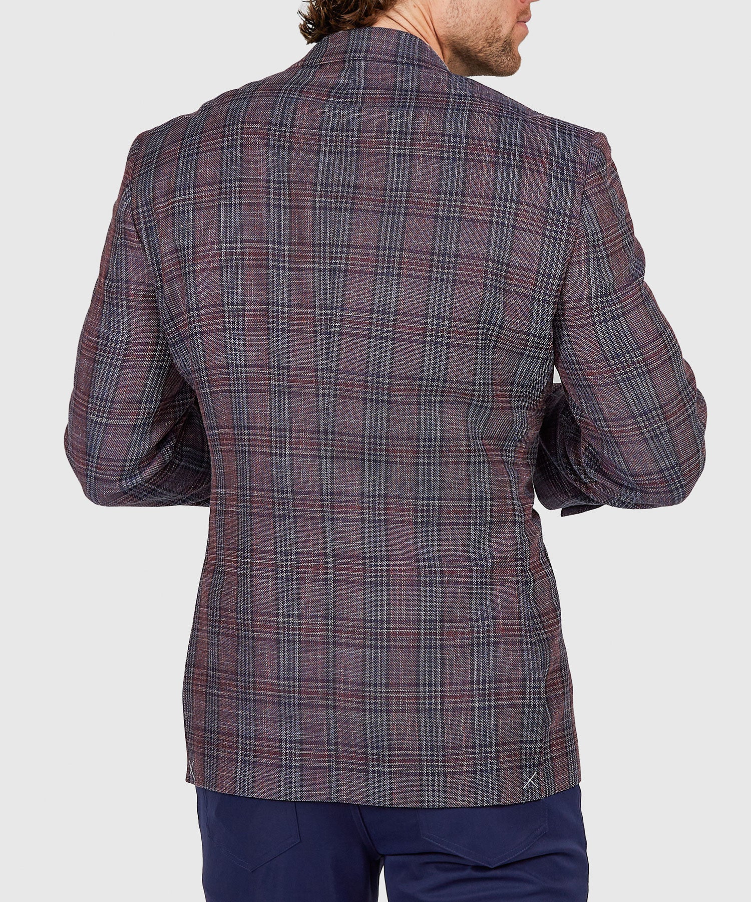 Westport Black Two-Button Side Vented Plaid Sport Coat - Image 5