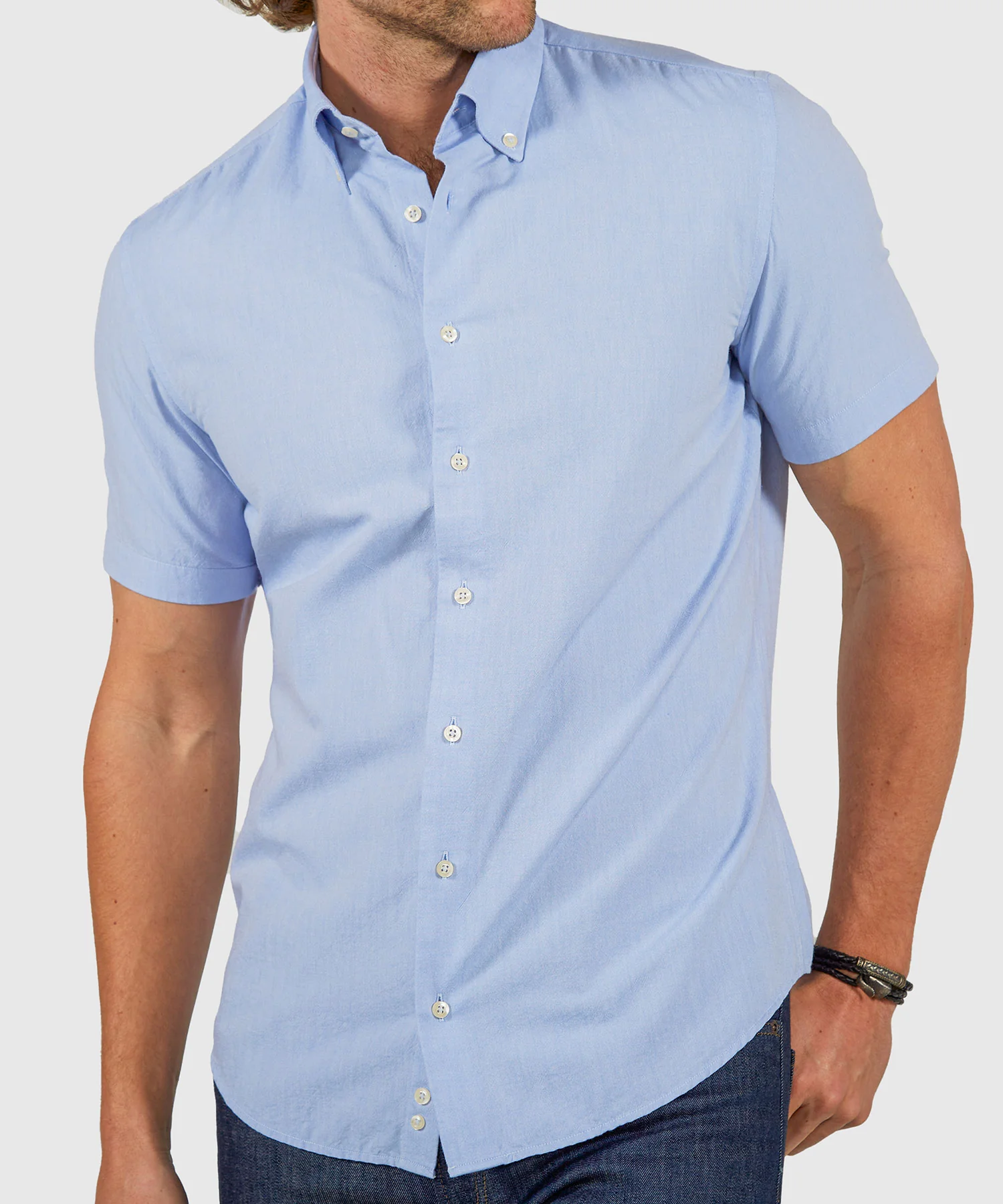 Westport No-Tuck Short Sleeve Oxford Sport Shirt - Image 19