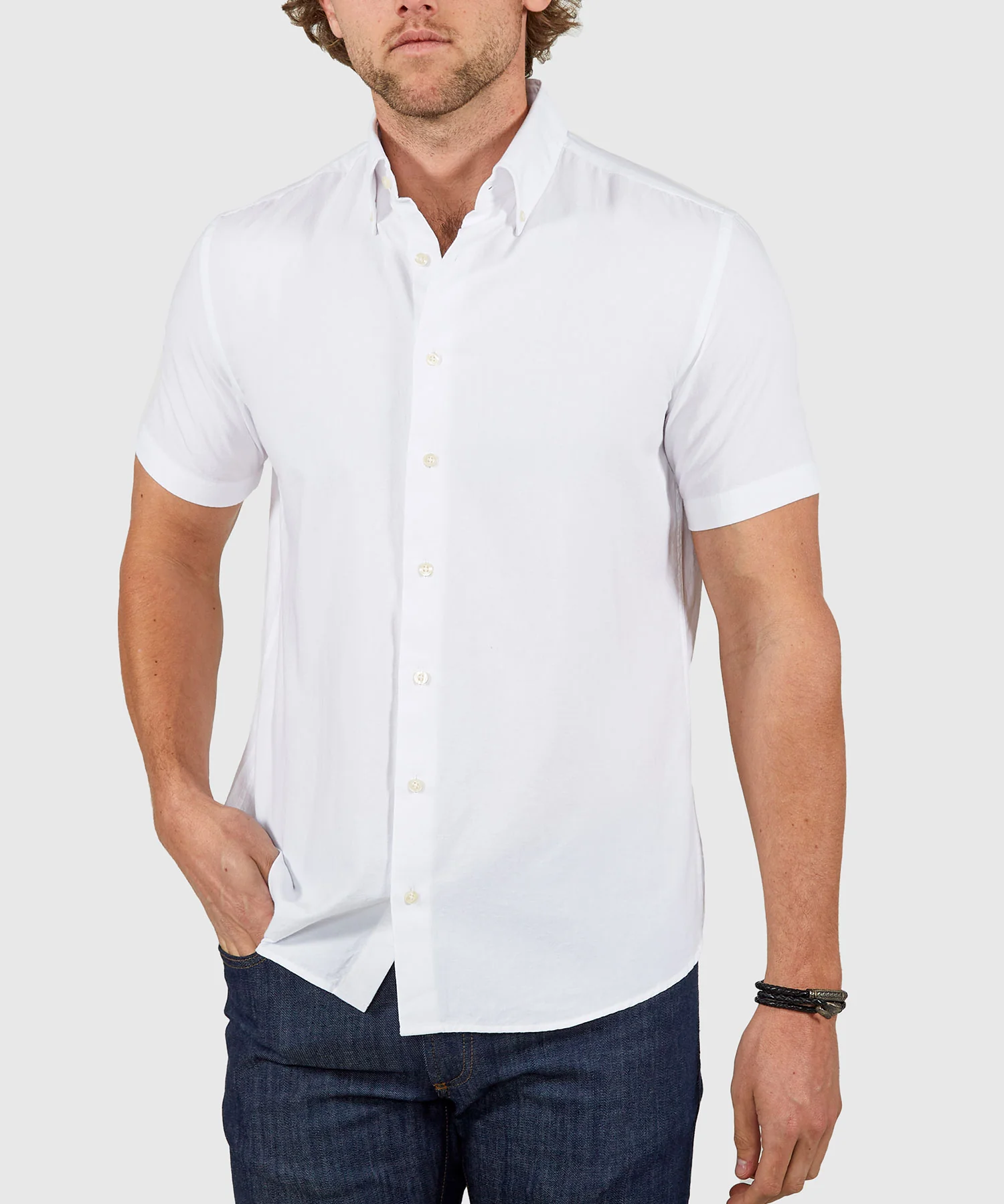 Westport No-Tuck Short Sleeve Oxford Sport Shirt - Image 9