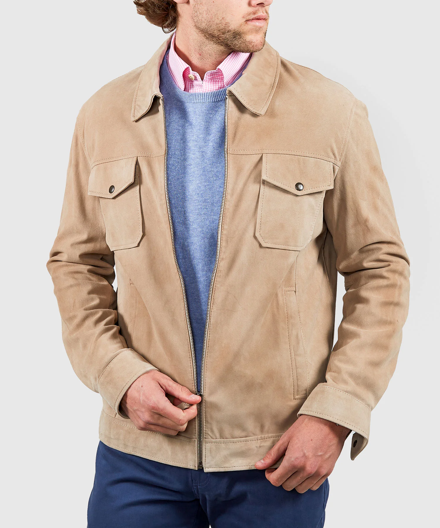 Westport Black Goat Suede Leather Jacket - Image 6