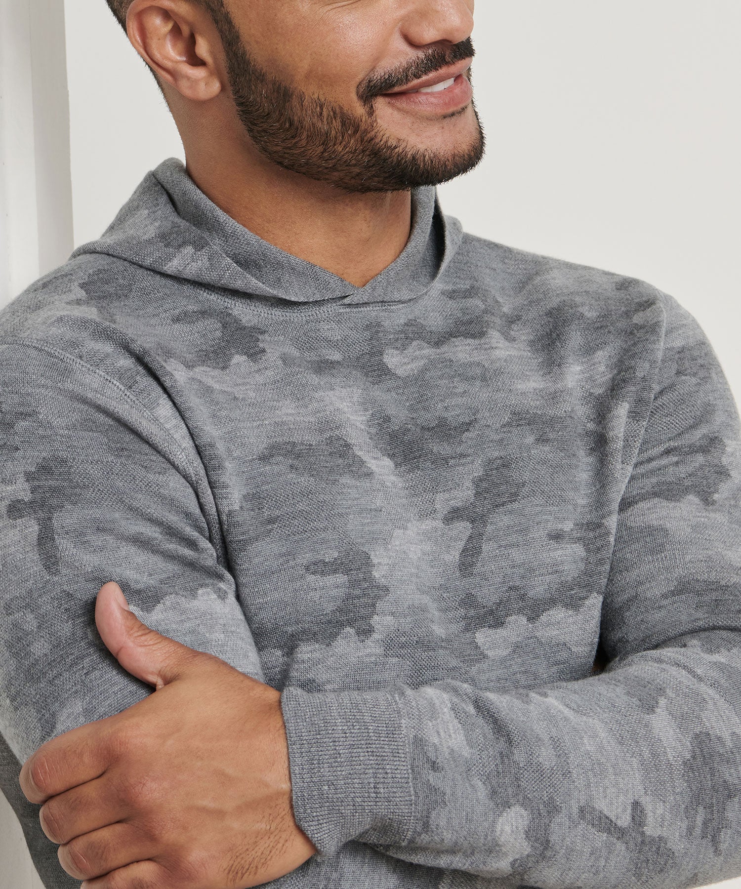 Peter Millar Long Sleeve Reversible Camo Popover Hoodie Pullover - Image 8