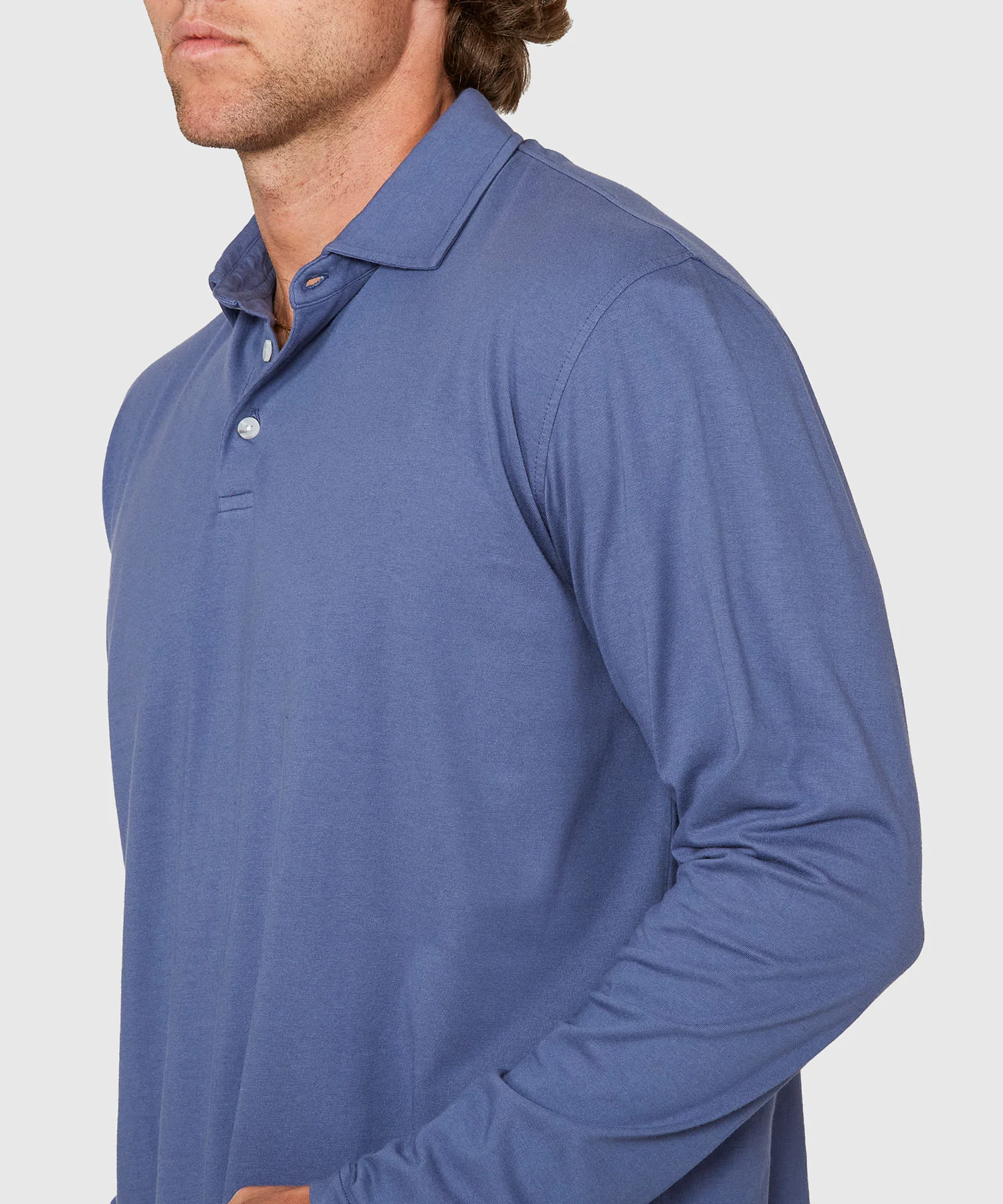 Westport Lifestyle Long Sleeve Ocean Washed Polo - Image 12