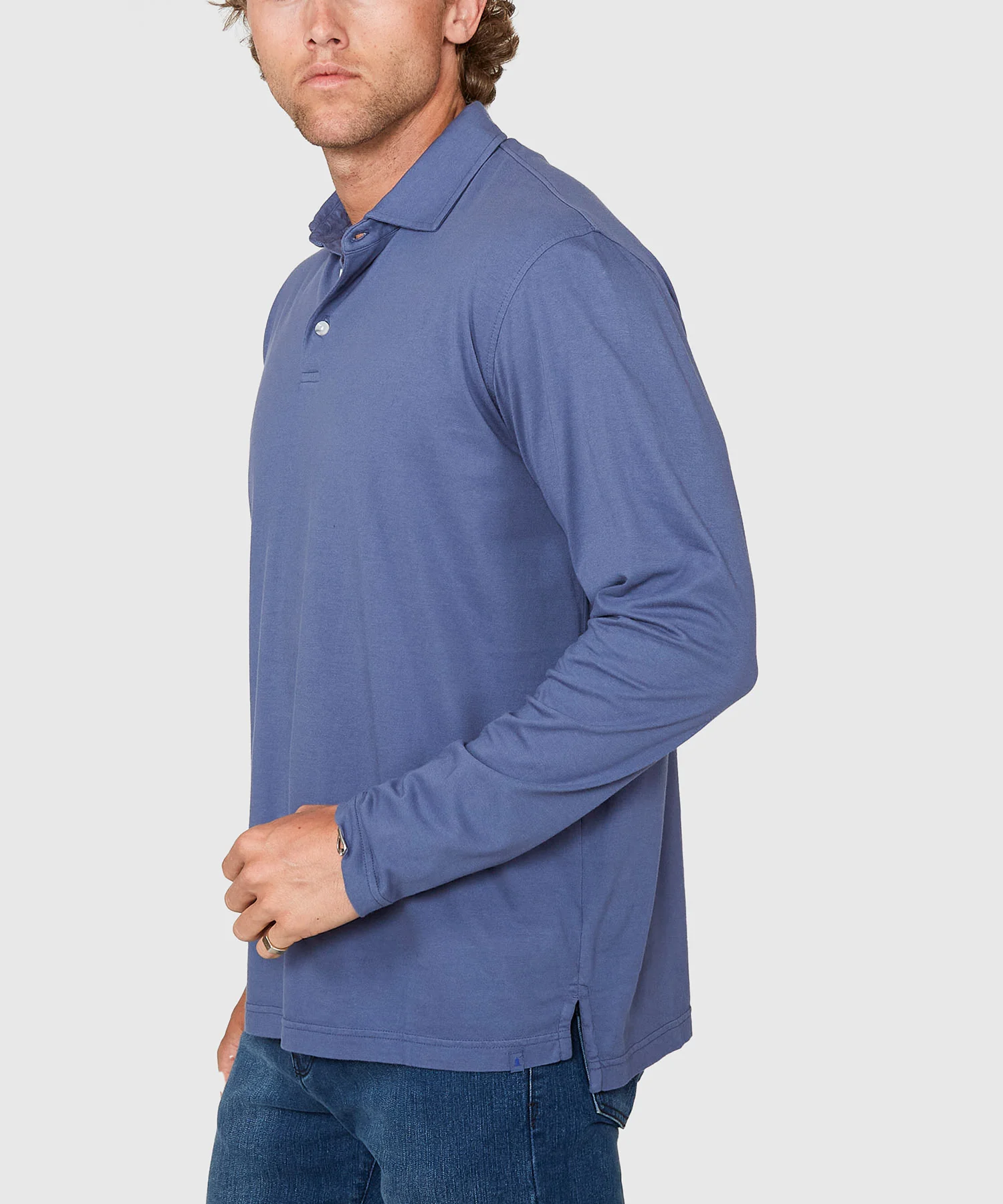 Westport Lifestyle Long Sleeve Ocean Washed Polo - Image 13