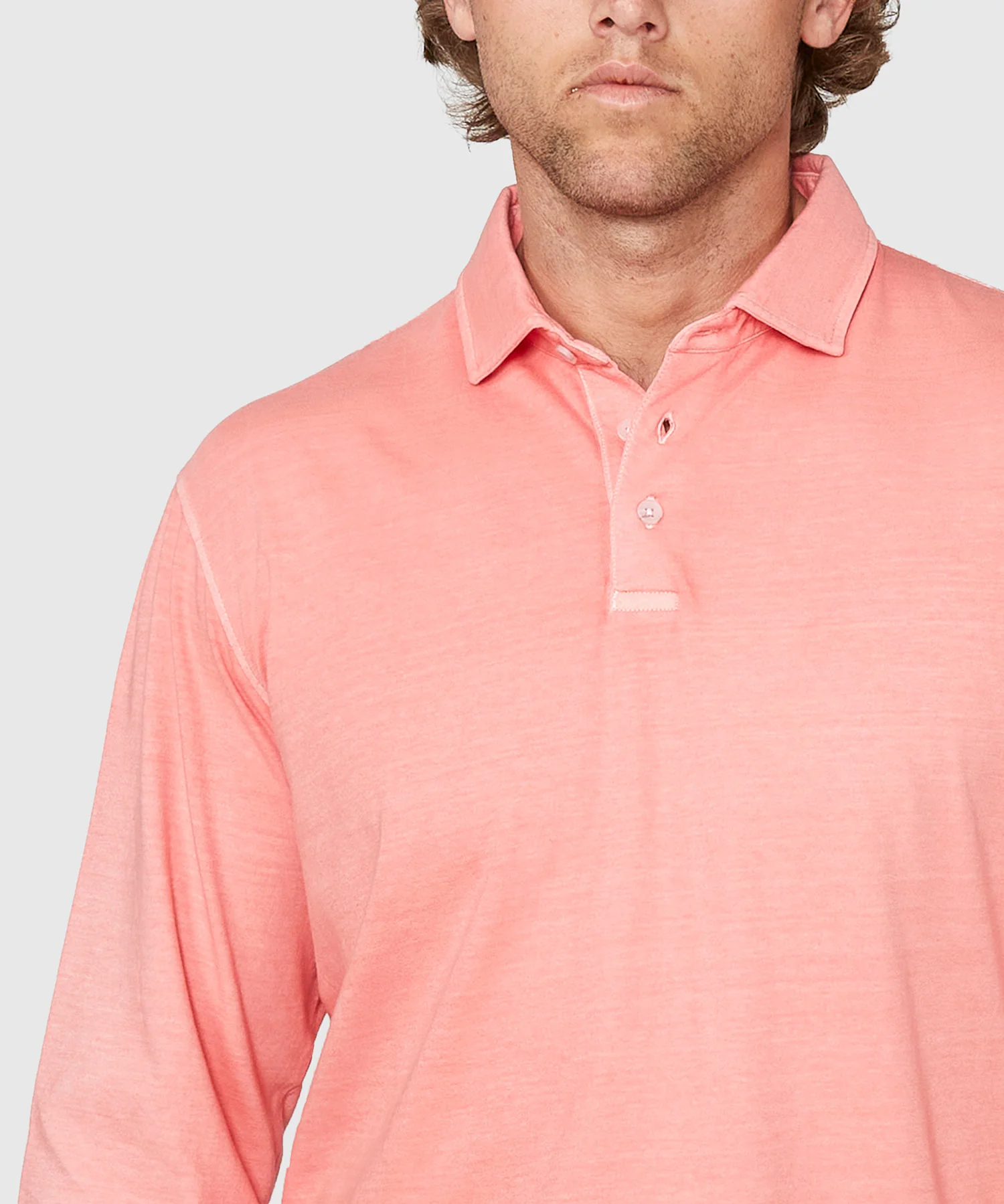 Westport Lifestyle Long Sleeve Ocean Washed Polo - Image 18