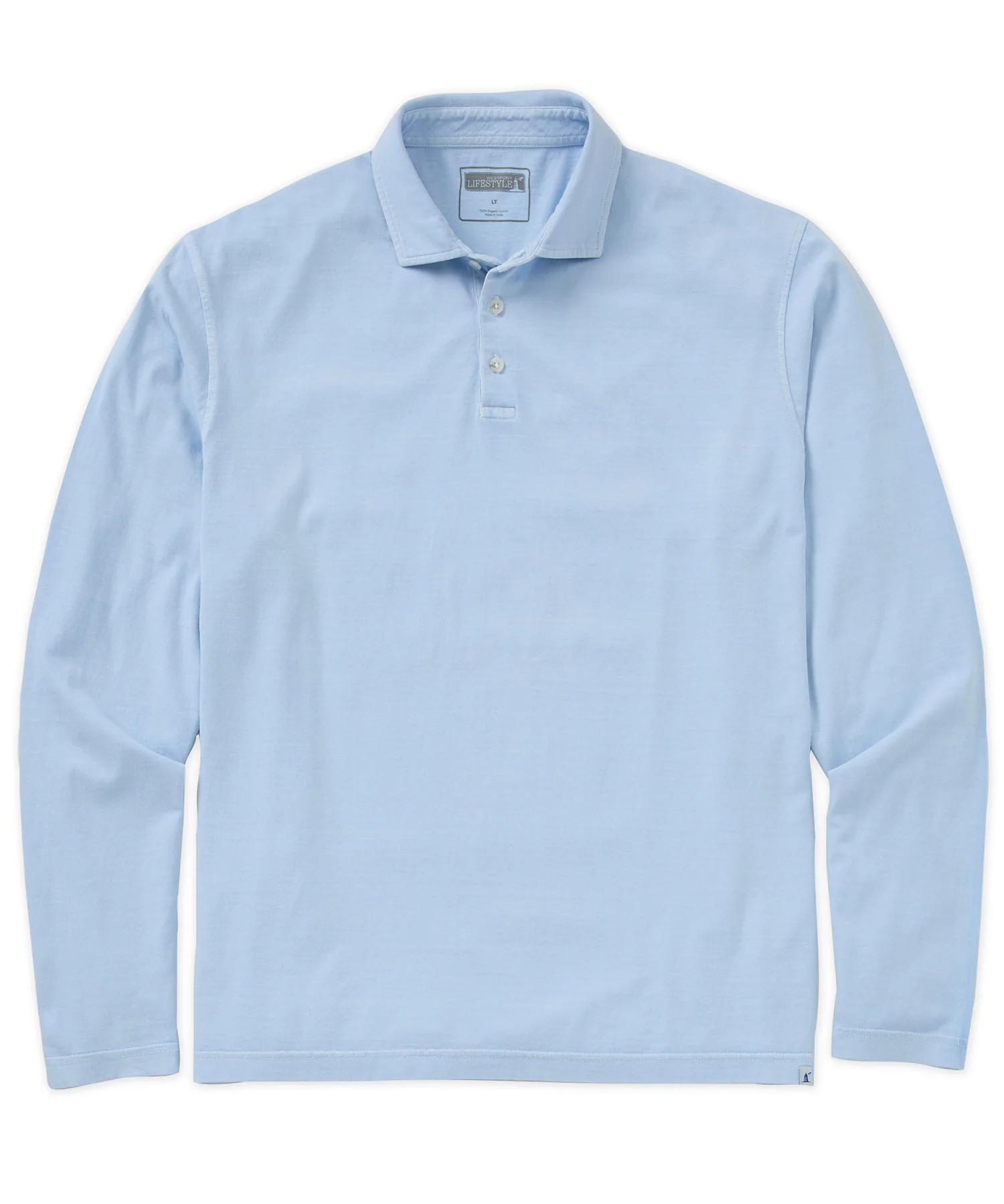 Westport Lifestyle Long Sleeve Ocean Washed Polo - Image 4
