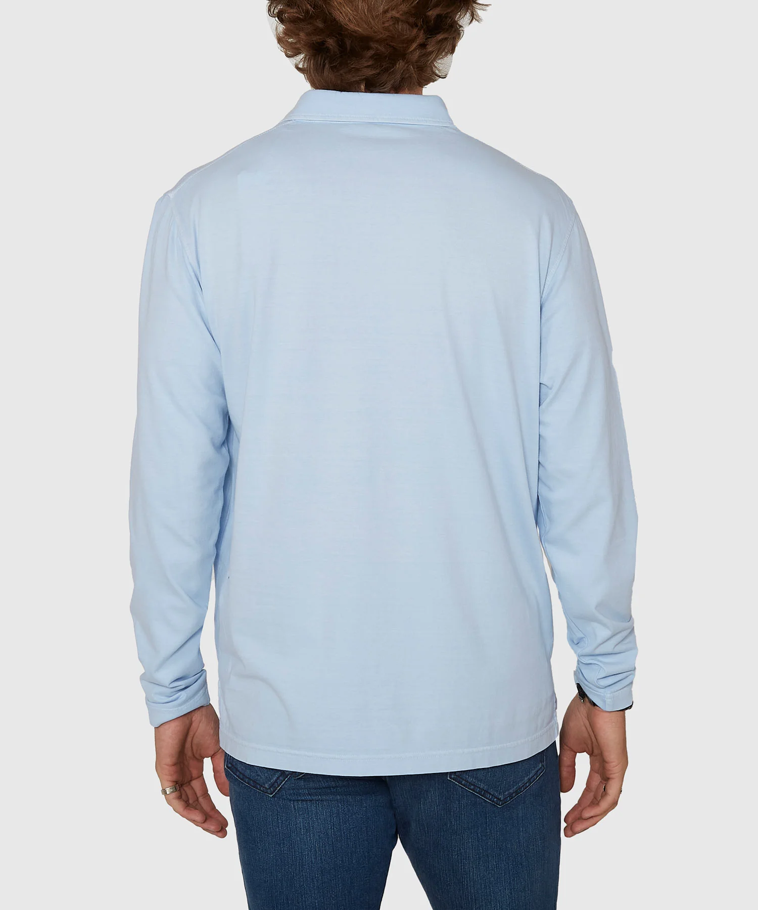 Westport Lifestyle Long Sleeve Ocean Washed Polo - Image 6