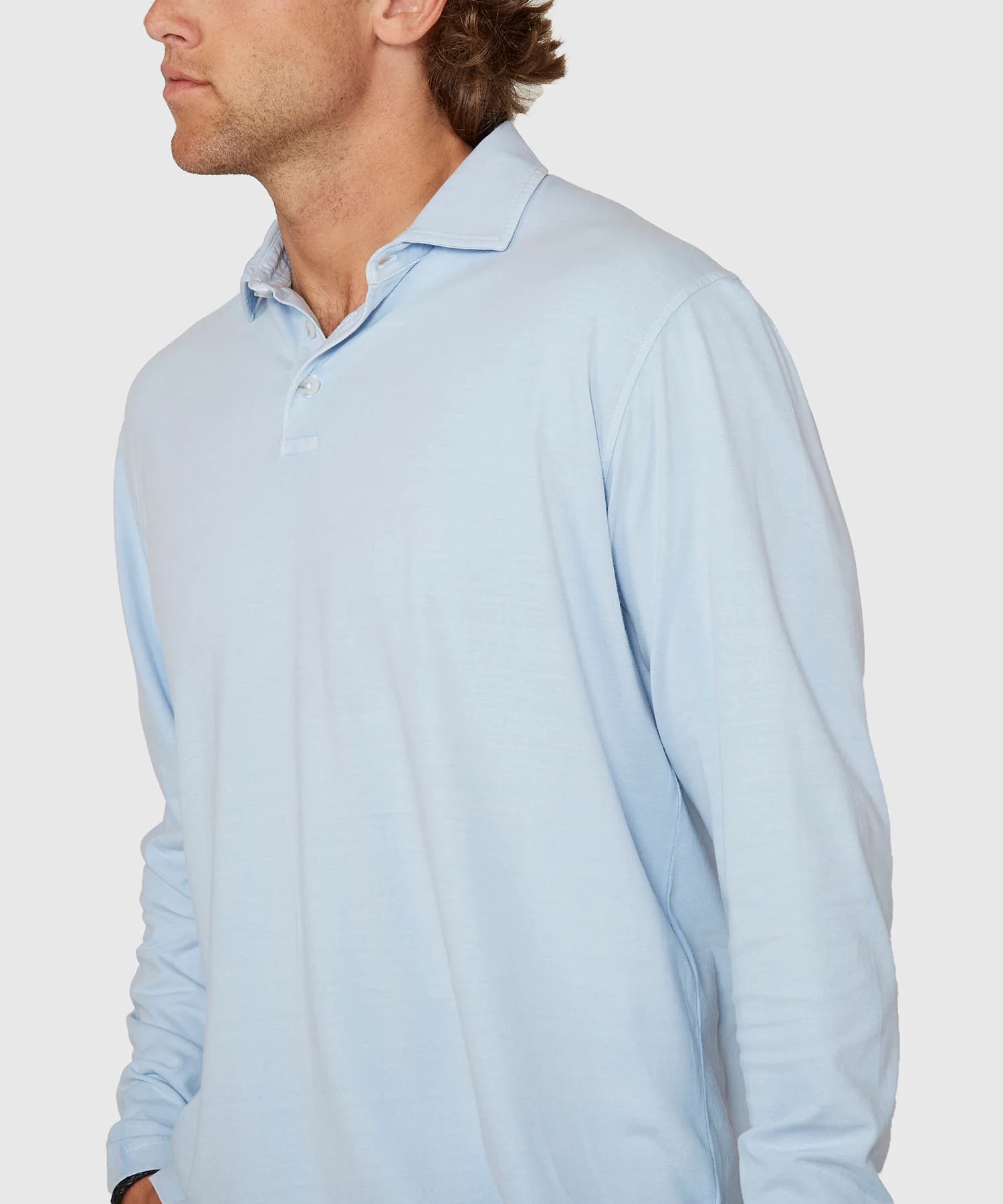 Westport Lifestyle Long Sleeve Ocean Washed Polo - Image 7