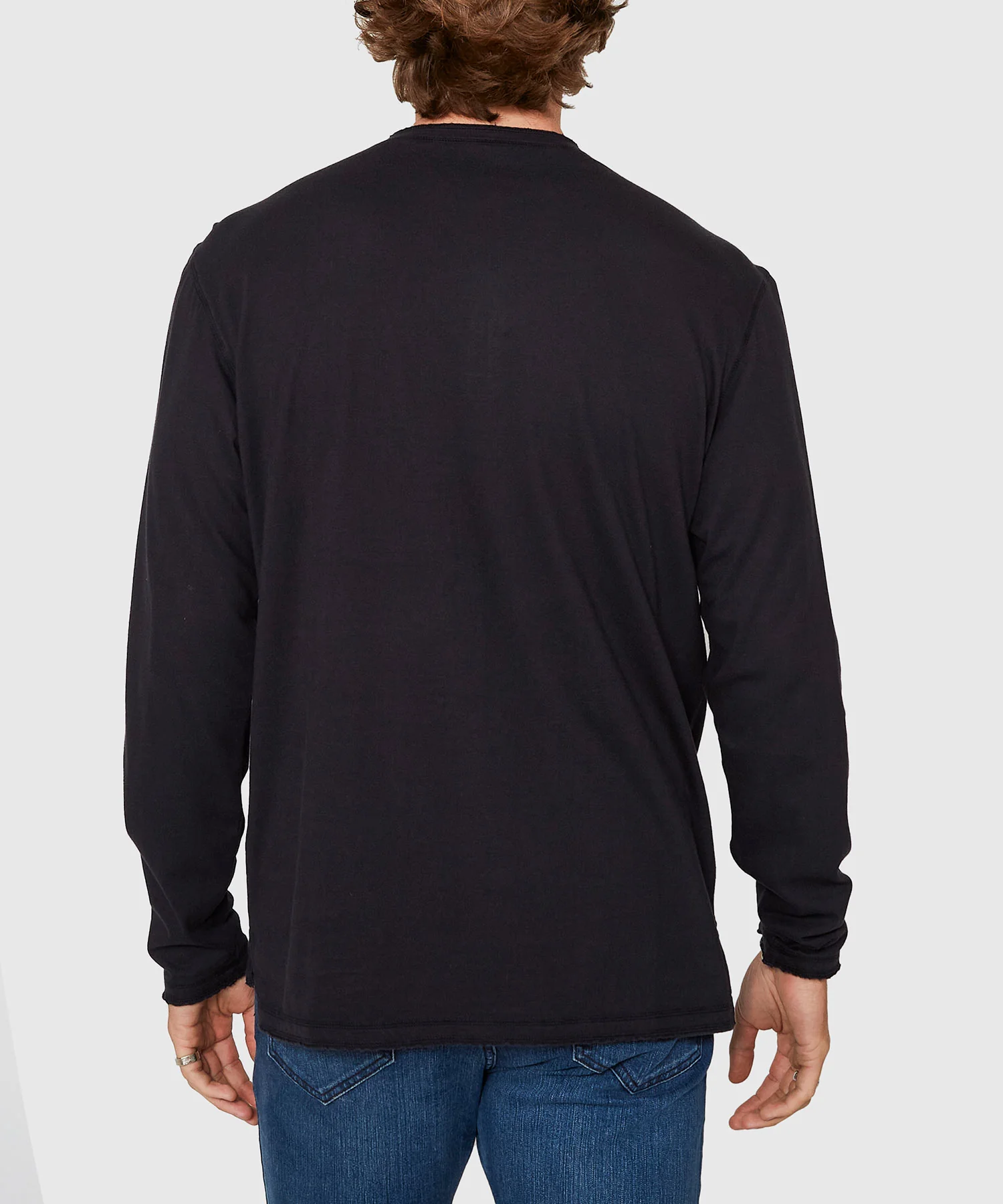 Westport Lifestyle Long Sleeve Ocean Washed Henley - Image 10