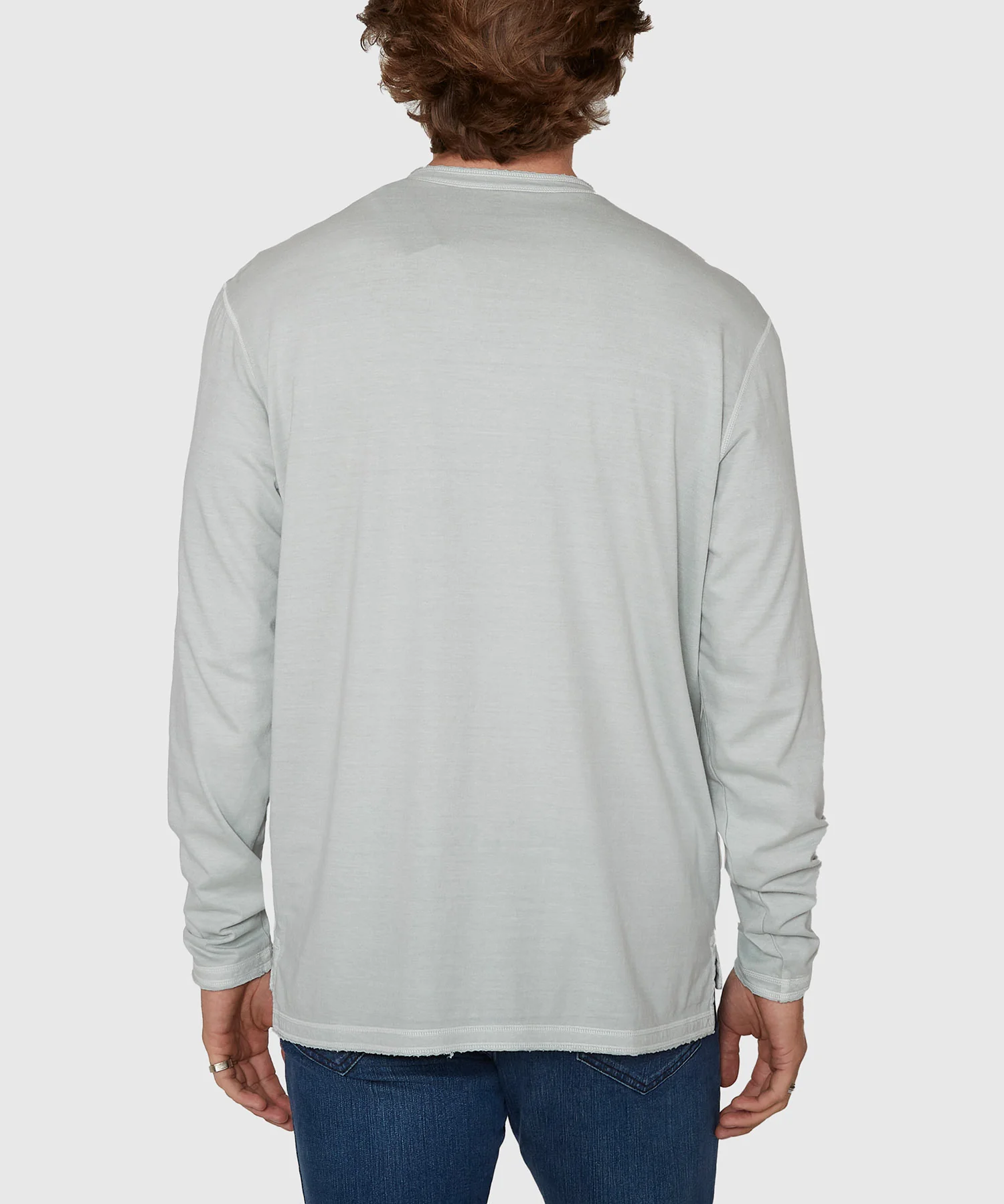 Westport Lifestyle Long Sleeve Ocean Washed Henley - Image 20