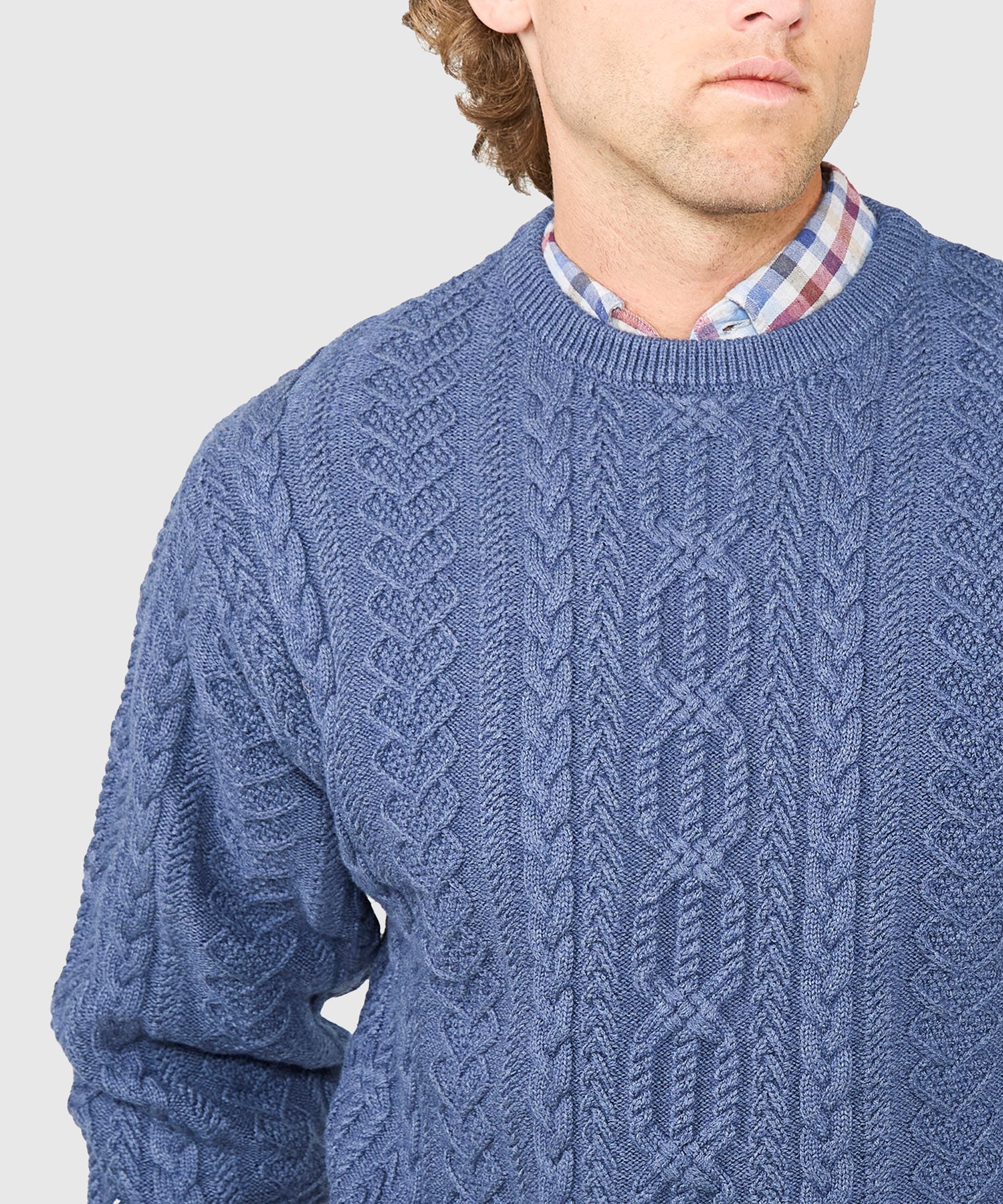 Westport Black Connery Cable Crew Neck Sweater - Image 5