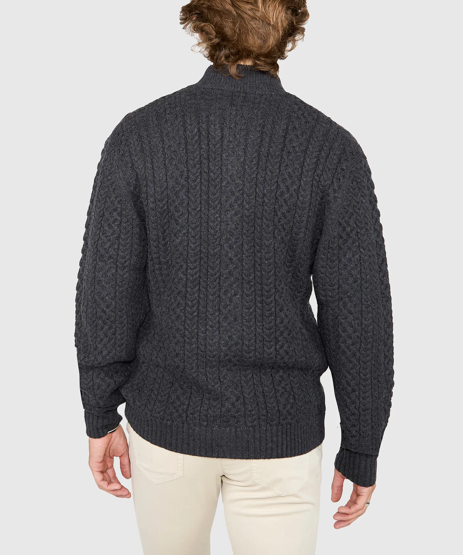 Westport Black Cedarbrook Cable Cardigan Sweater - Image 3