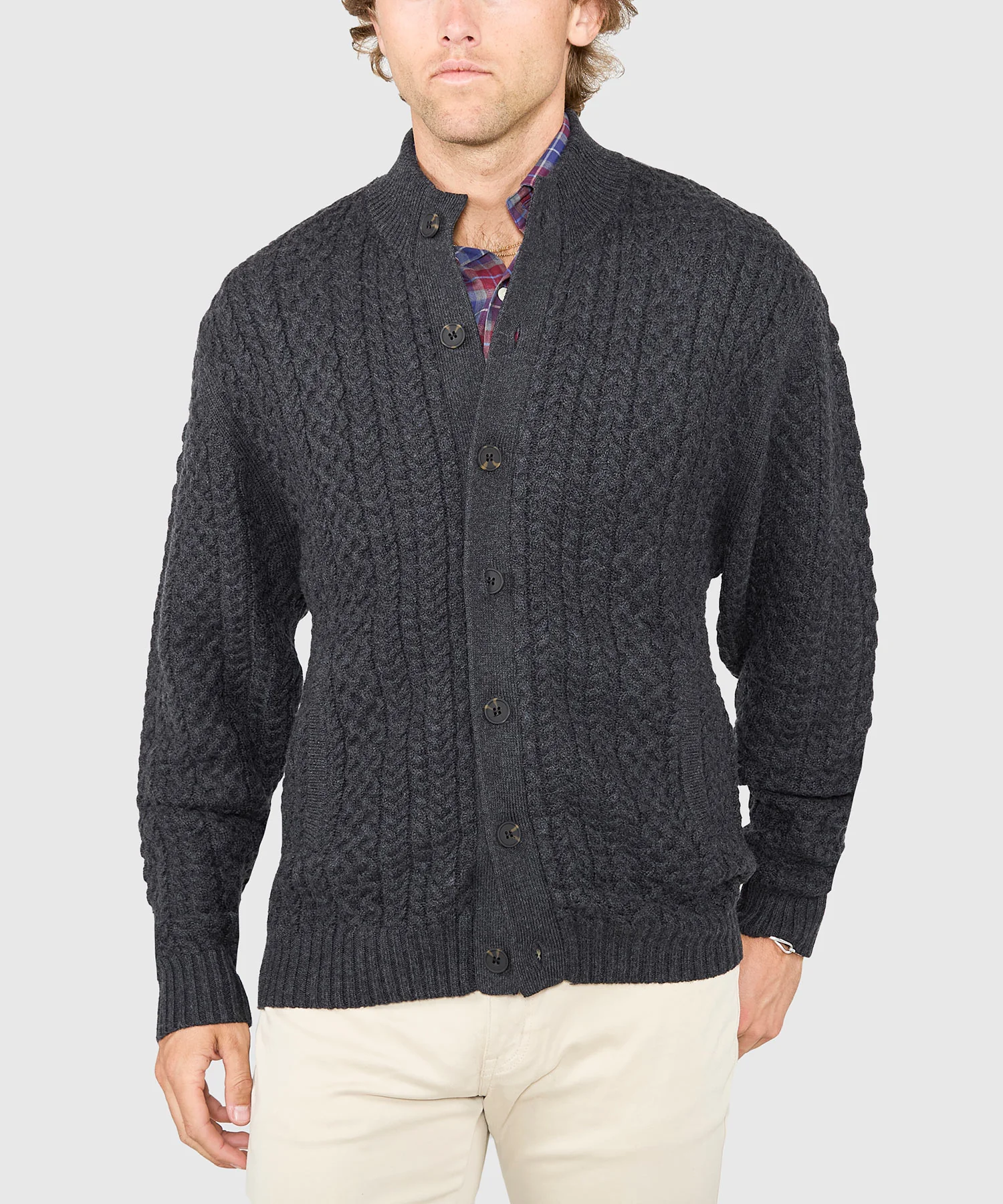 Westport Black Cedarbrook Cable Cardigan Sweater - Image 5