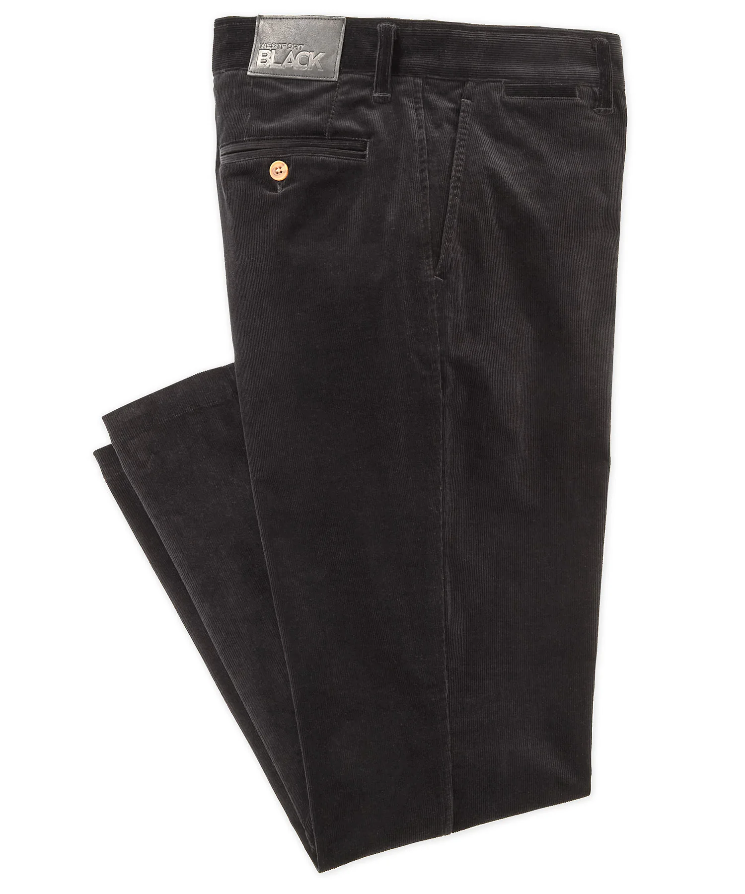Westport Black Westfield Flat Front Corduroy Pant - Image 5