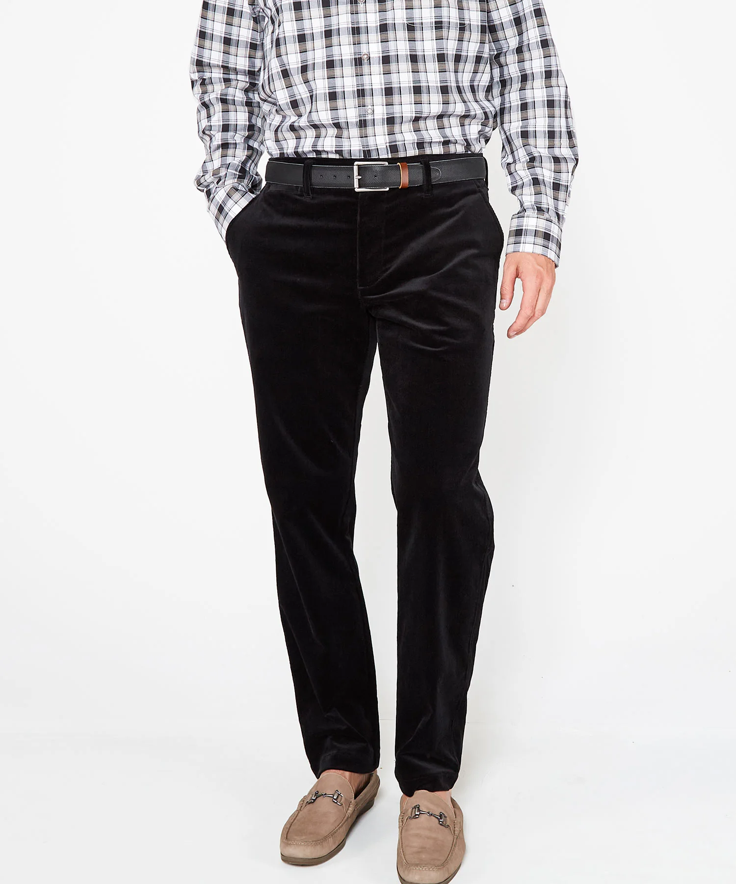 Westport Black Westfield Flat Front Corduroy Pant - Image 6