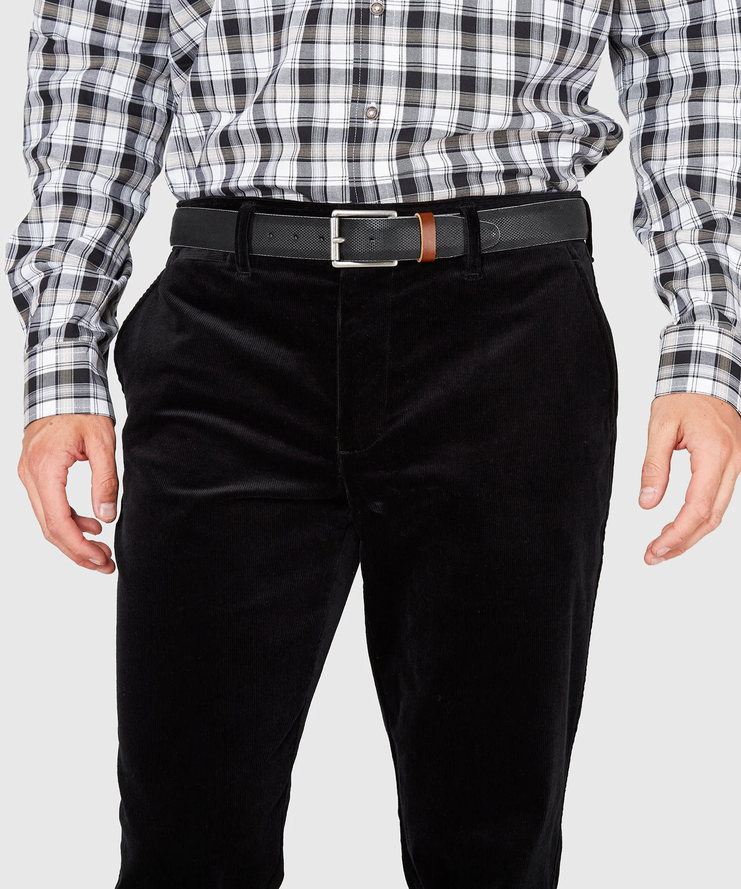 Westport Black Westfield Flat Front Corduroy Pant - Image 7