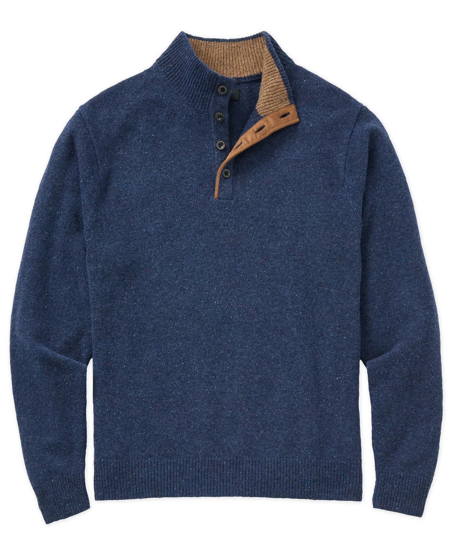 Westport Black Benson Donegal Button Mock Sweater - Image 12