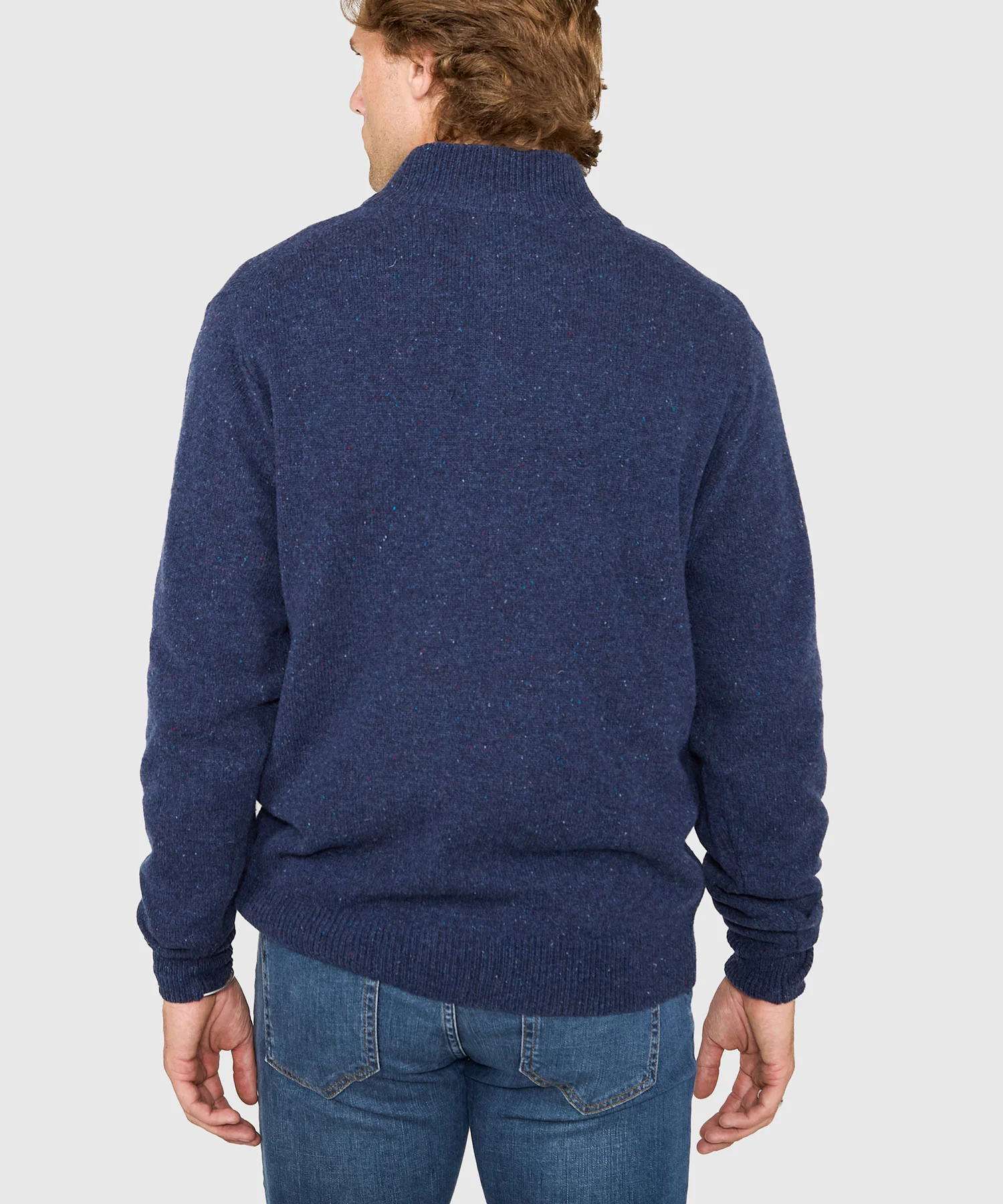 Westport Black Benson Donegal Button Mock Sweater - Image 15