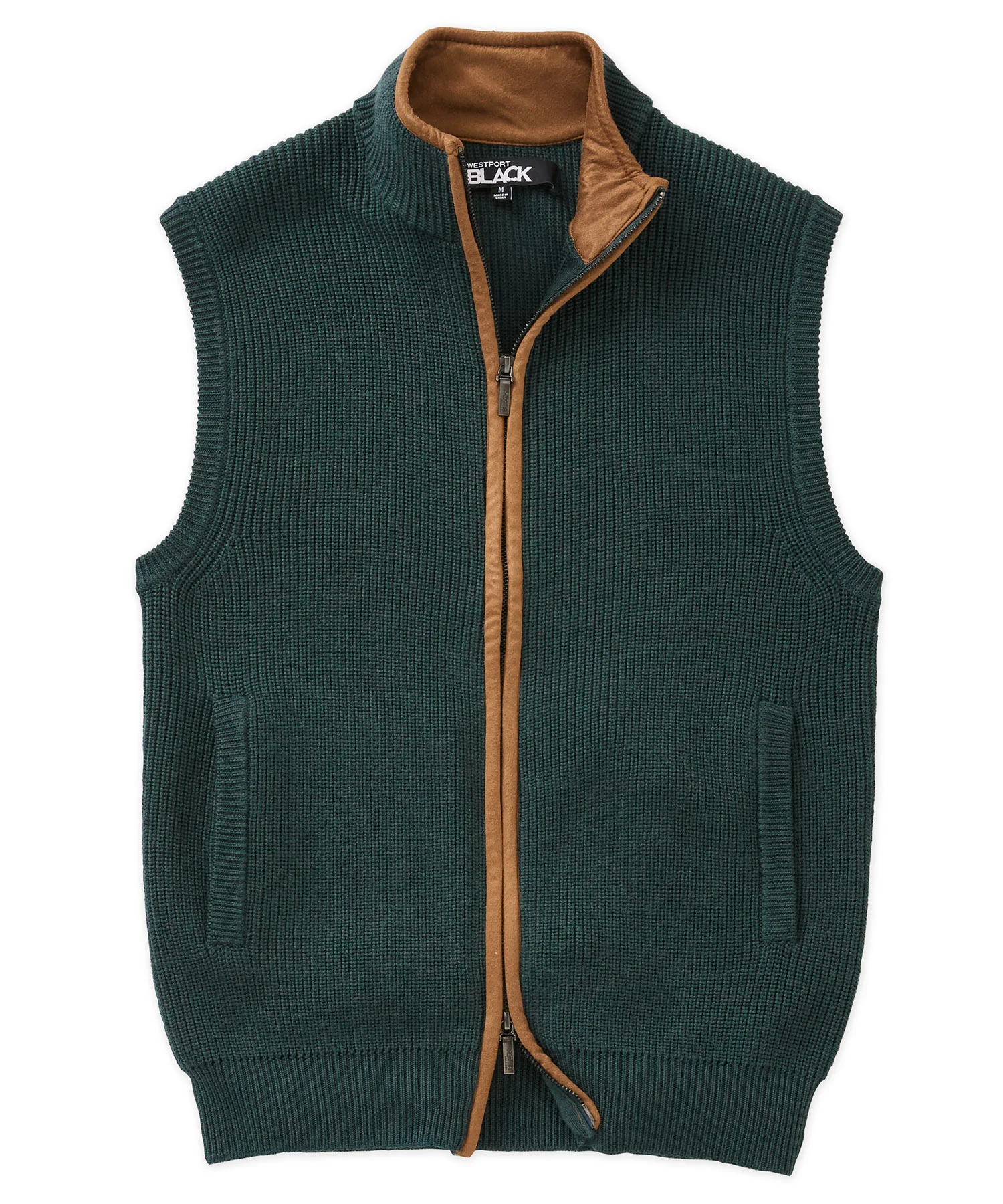 Westport Black Mystic Merino Wool Full Zip Vest - Image 6