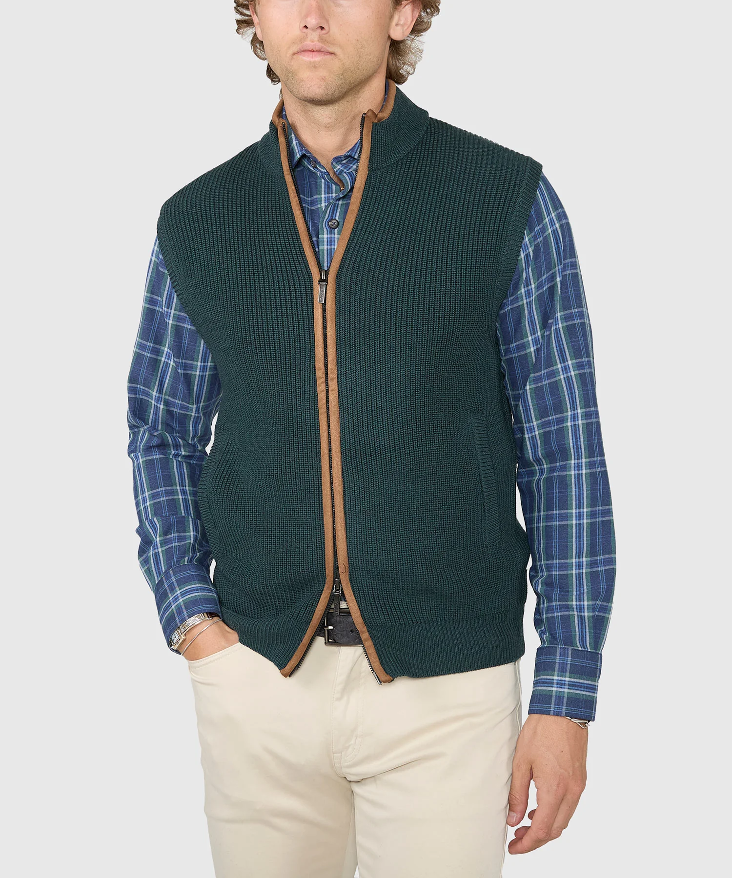 Westport Black Mystic Merino Wool Full Zip Vest - Image 7