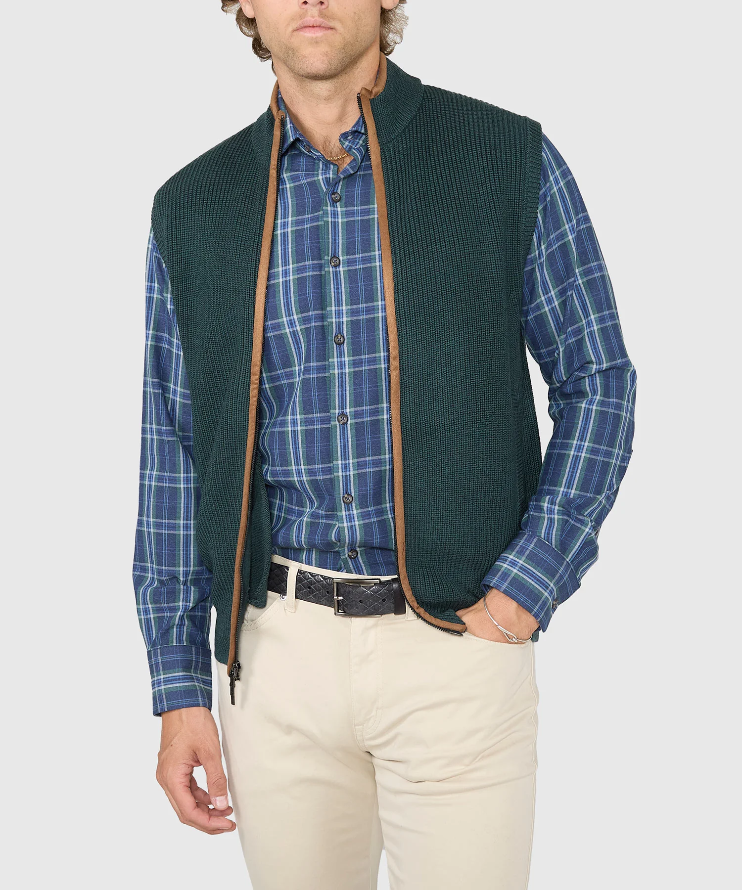 Westport Black Mystic Merino Wool Full Zip Vest - Image 8