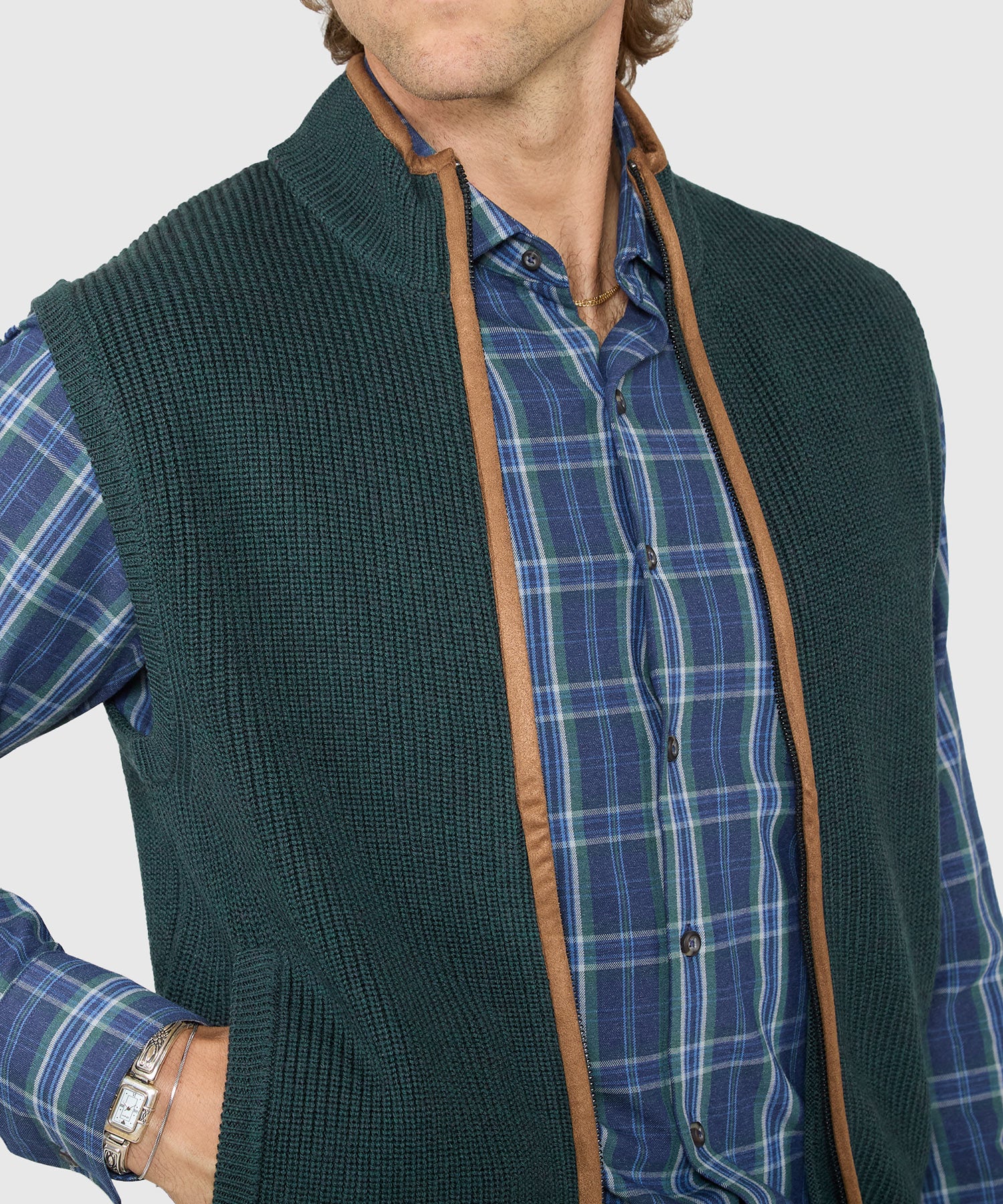 Westport Black Mystic Merino Wool Full Zip Vest - Image 9