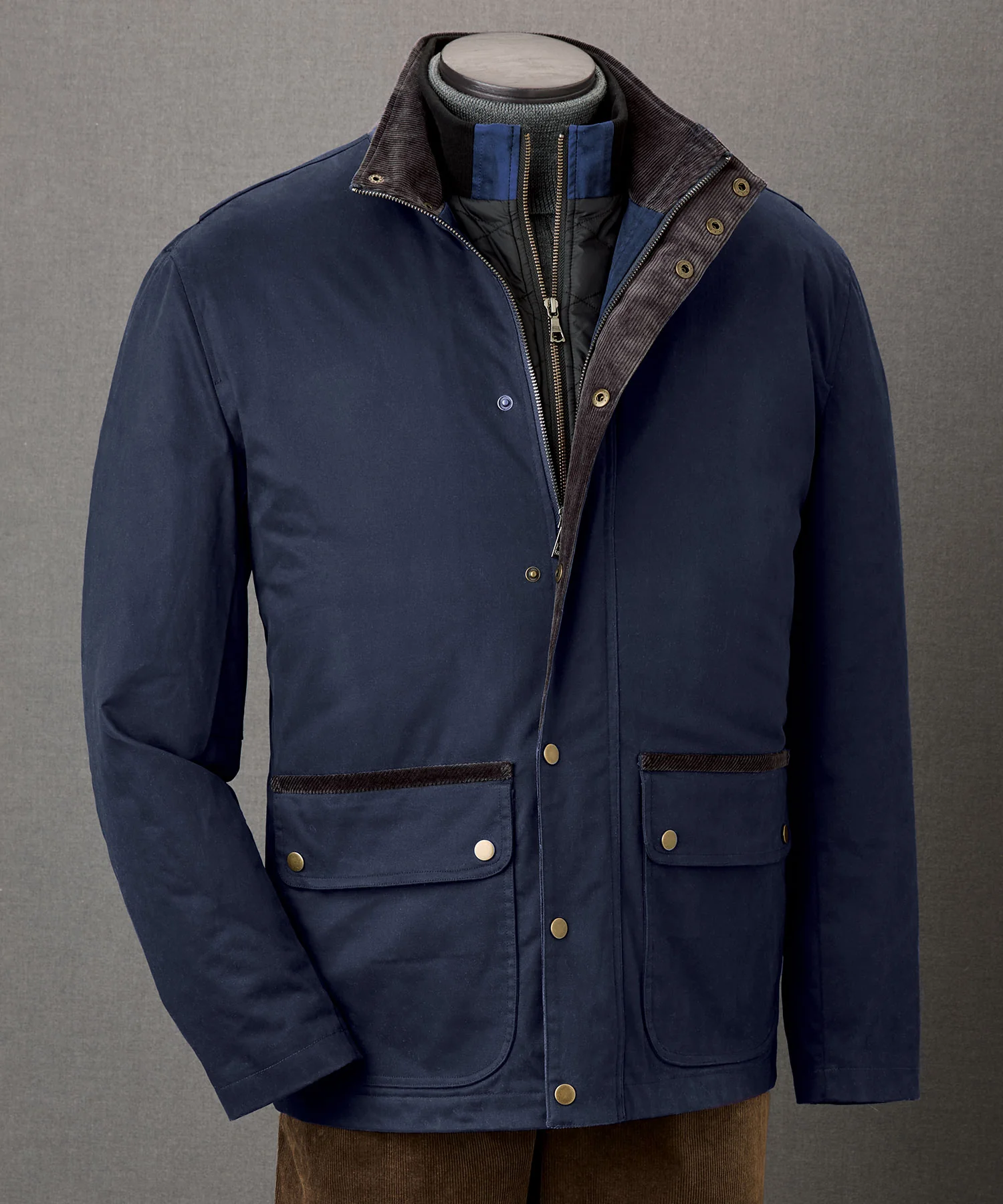 Westport Black Hudson Waxed Cotton Car Coat - Image 13