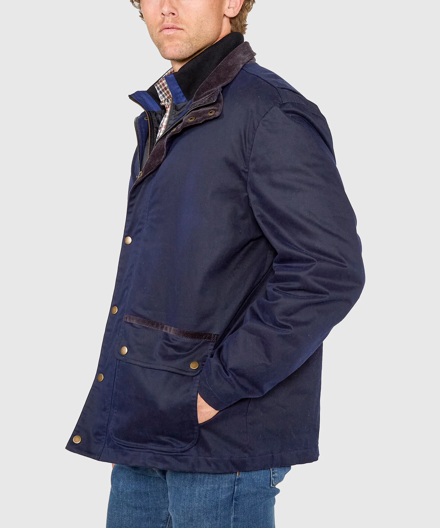 Westport Black Hudson Waxed Cotton Car Coat - Image 5
