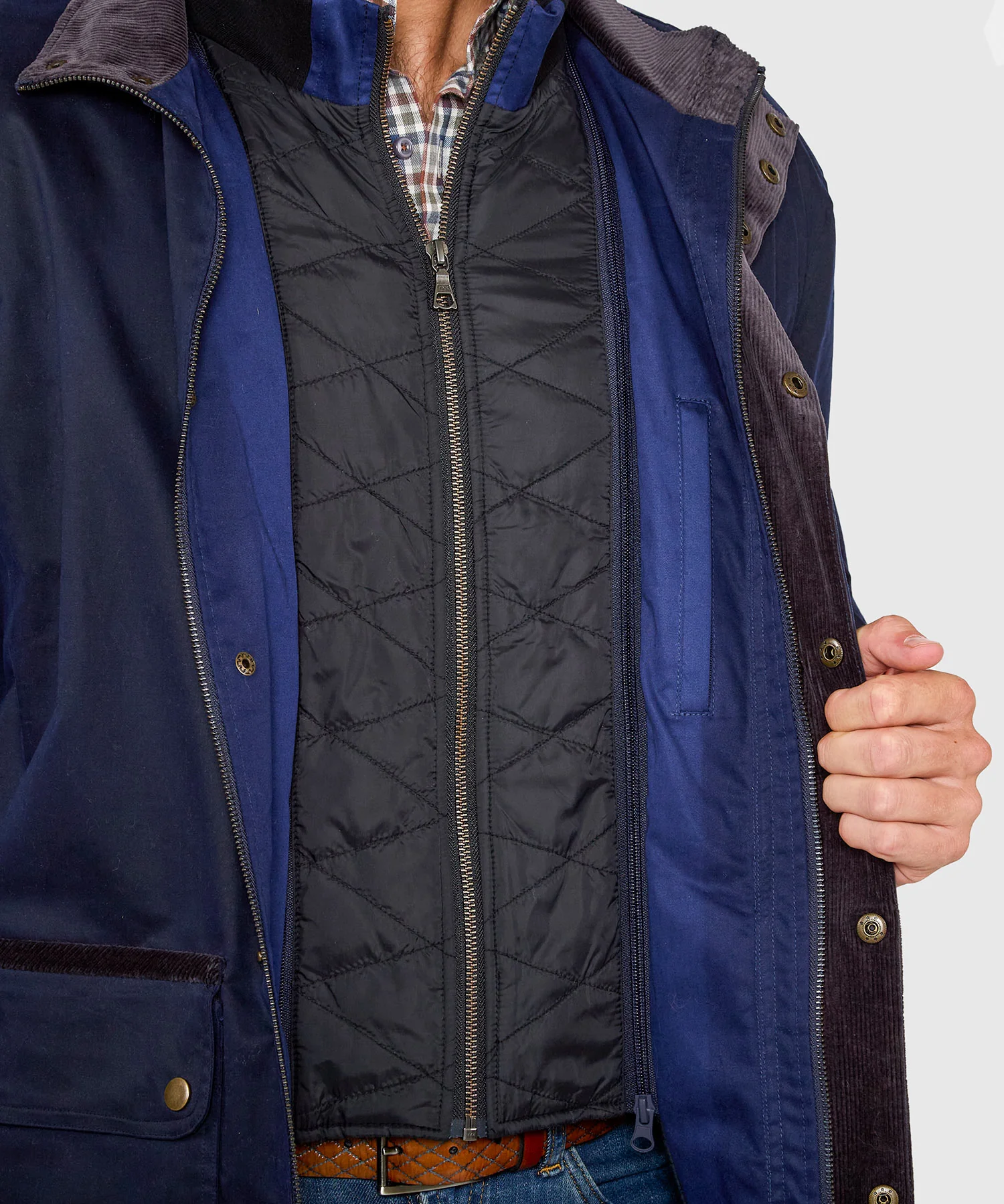 Westport Black Hudson Waxed Cotton Car Coat - Image 8