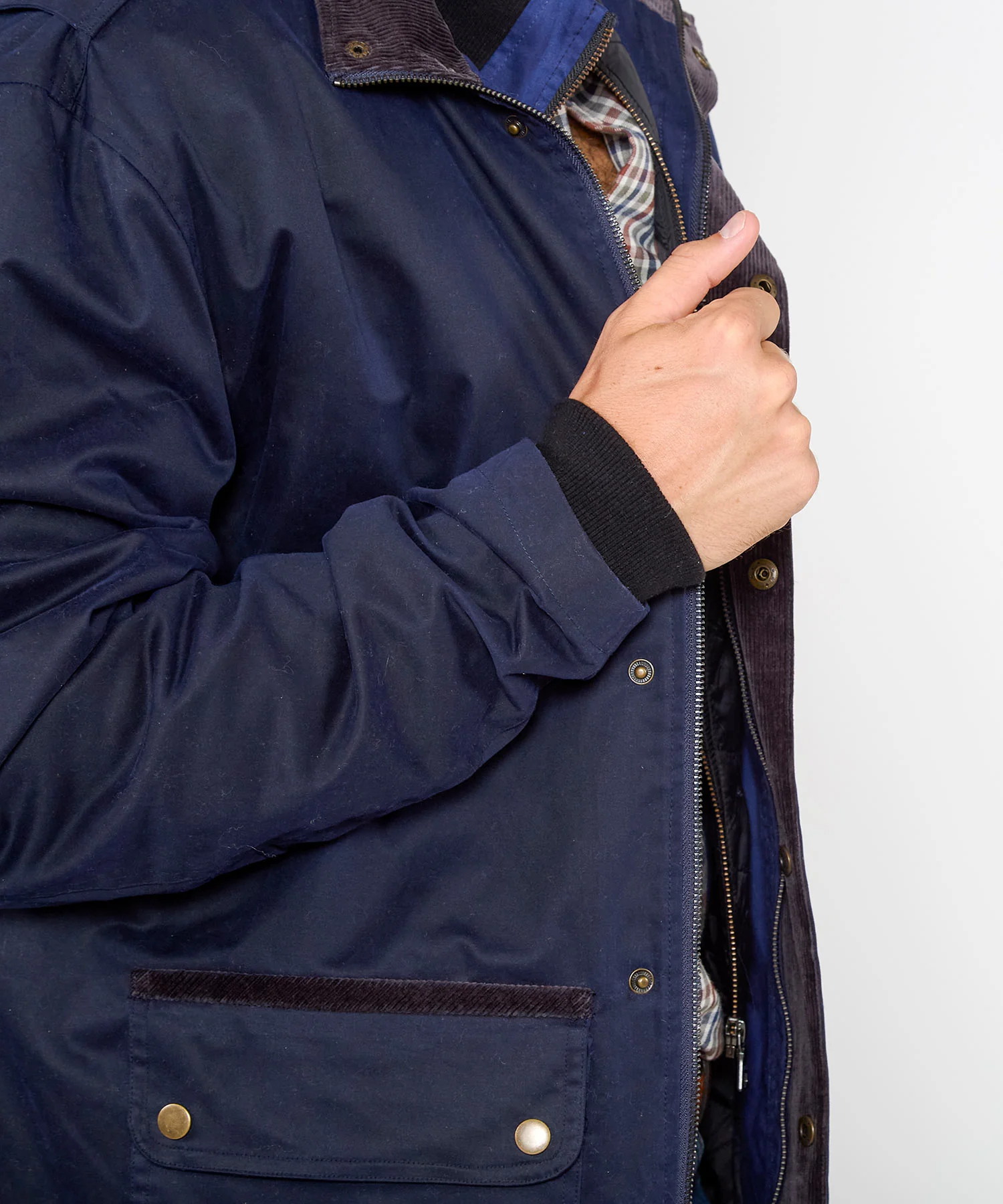 Westport Black Hudson Waxed Cotton Car Coat - Image 9