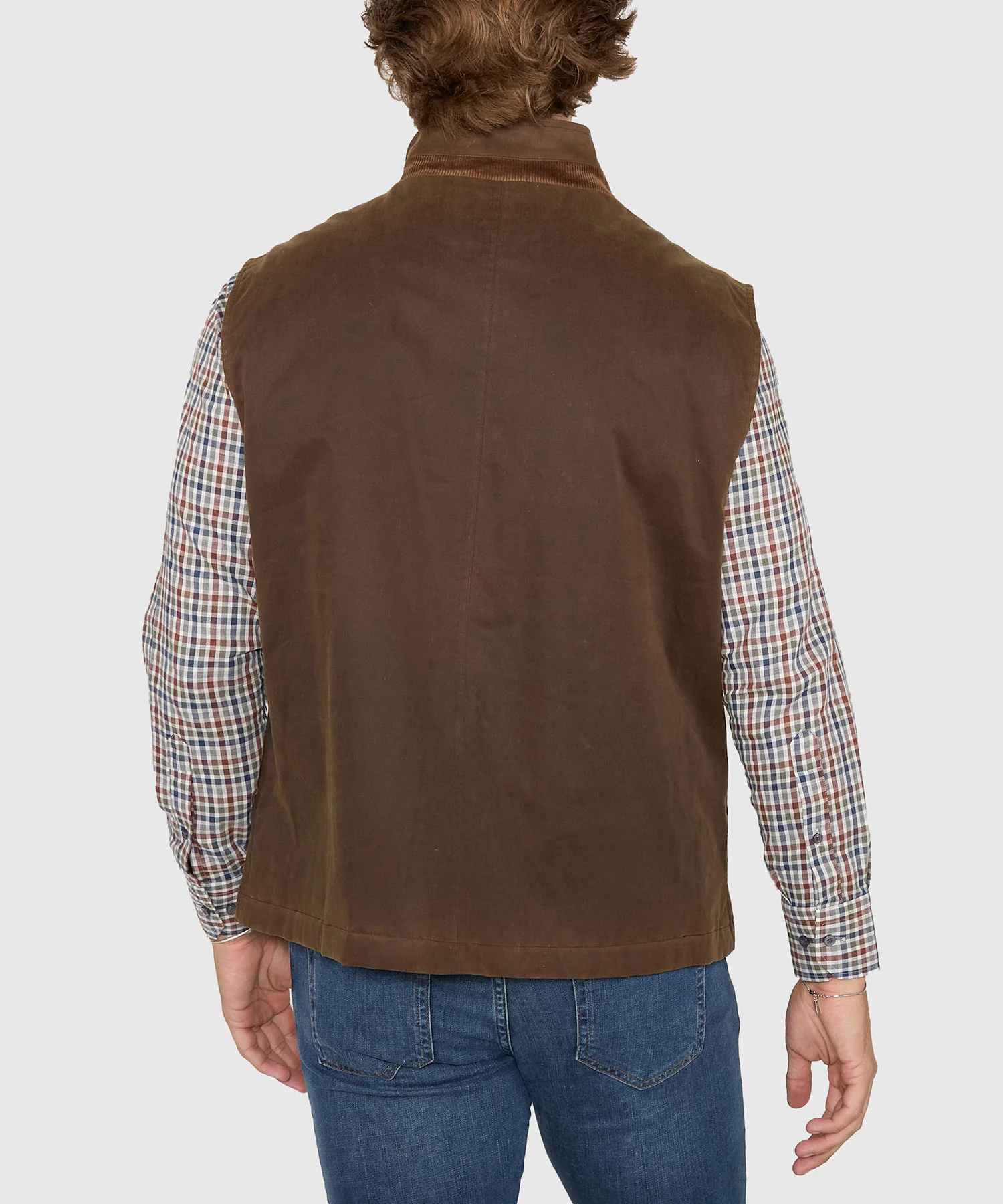Westport Black Hudson Waxed Cotton Vest - Image 8